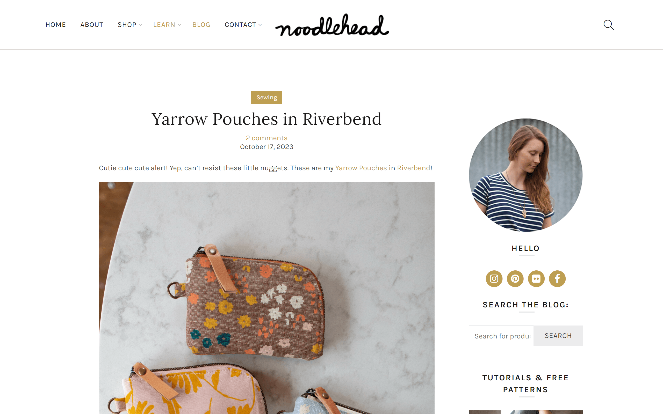Noodlehead sewing blog