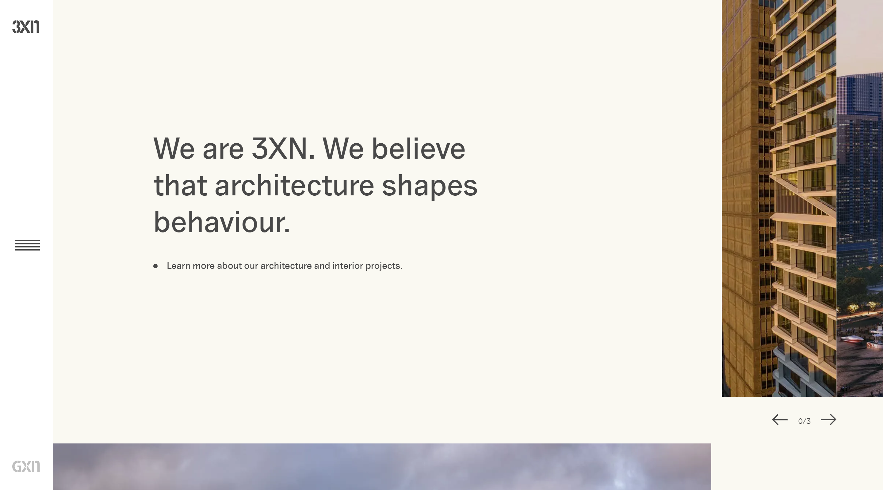 3XN Architects Architecture Website