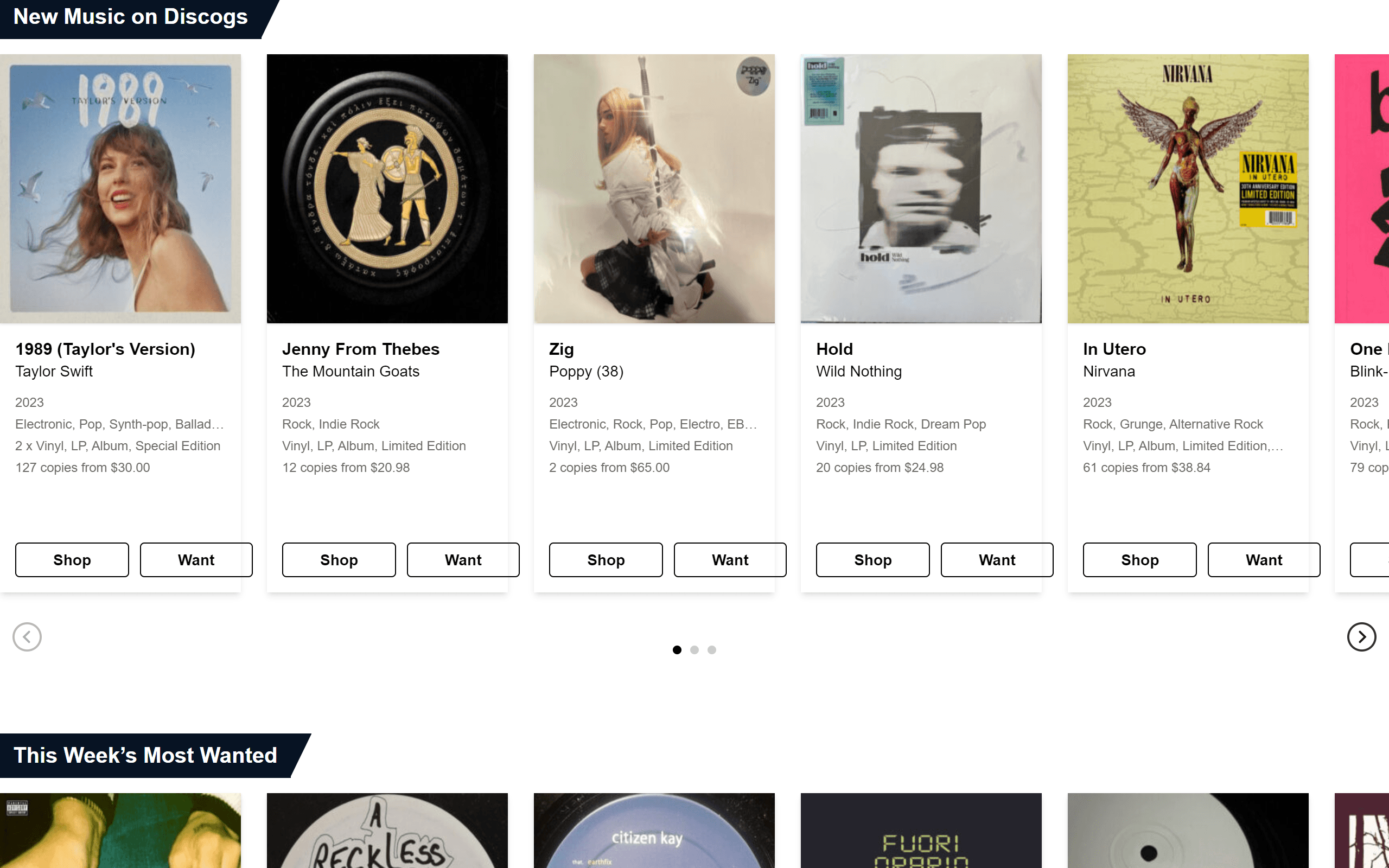 Discogs Music Website