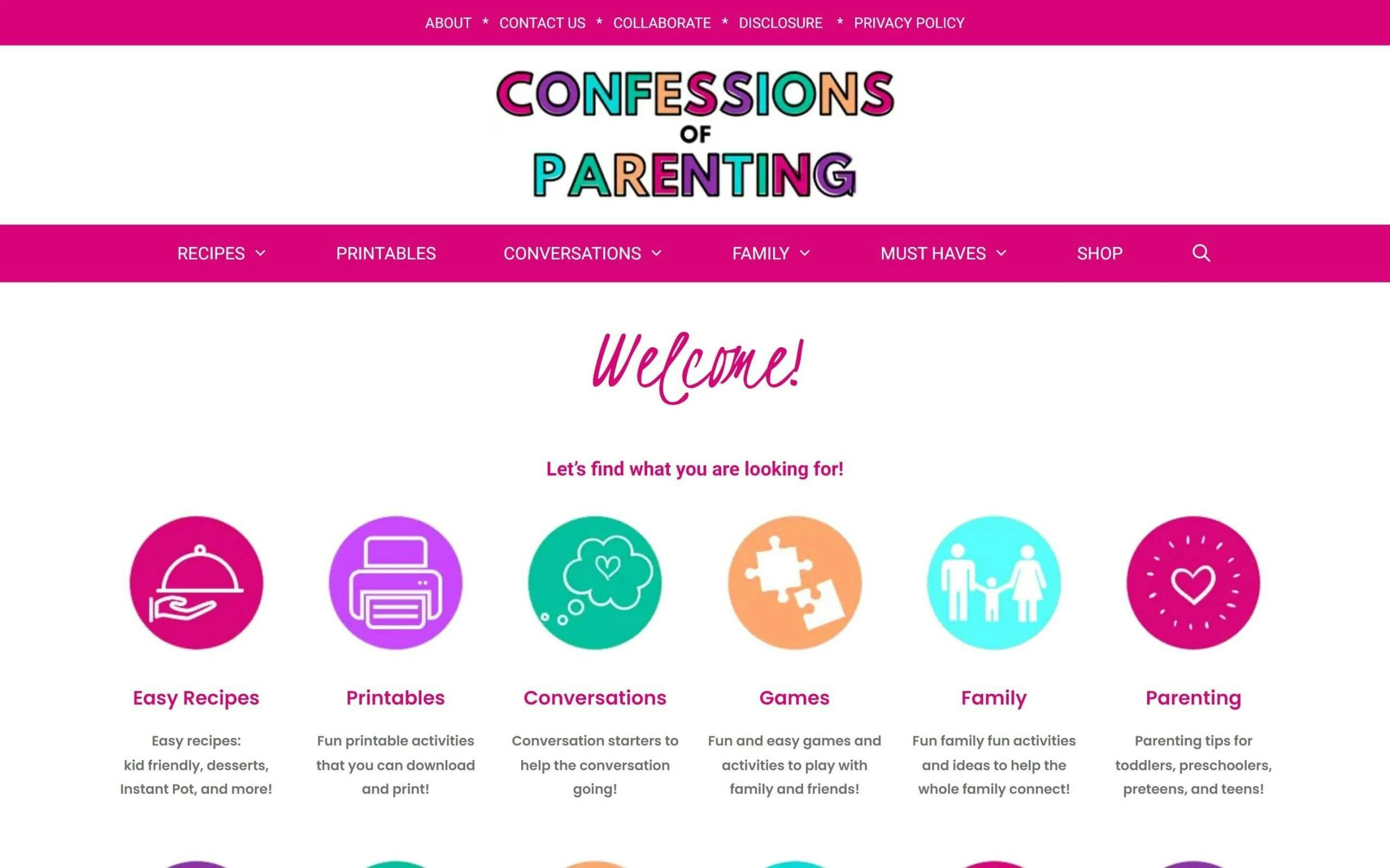 Confessions of Parenting mom blogs
