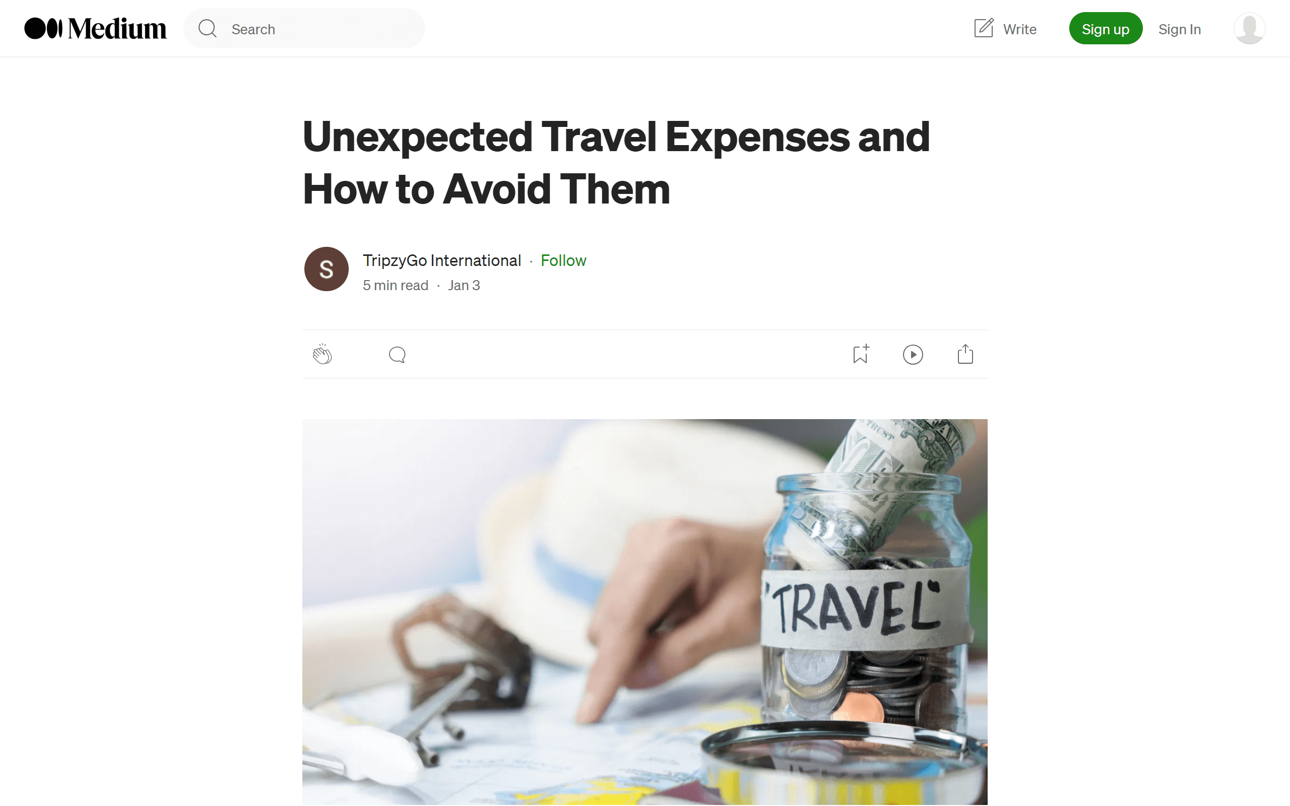 Medium travel blog