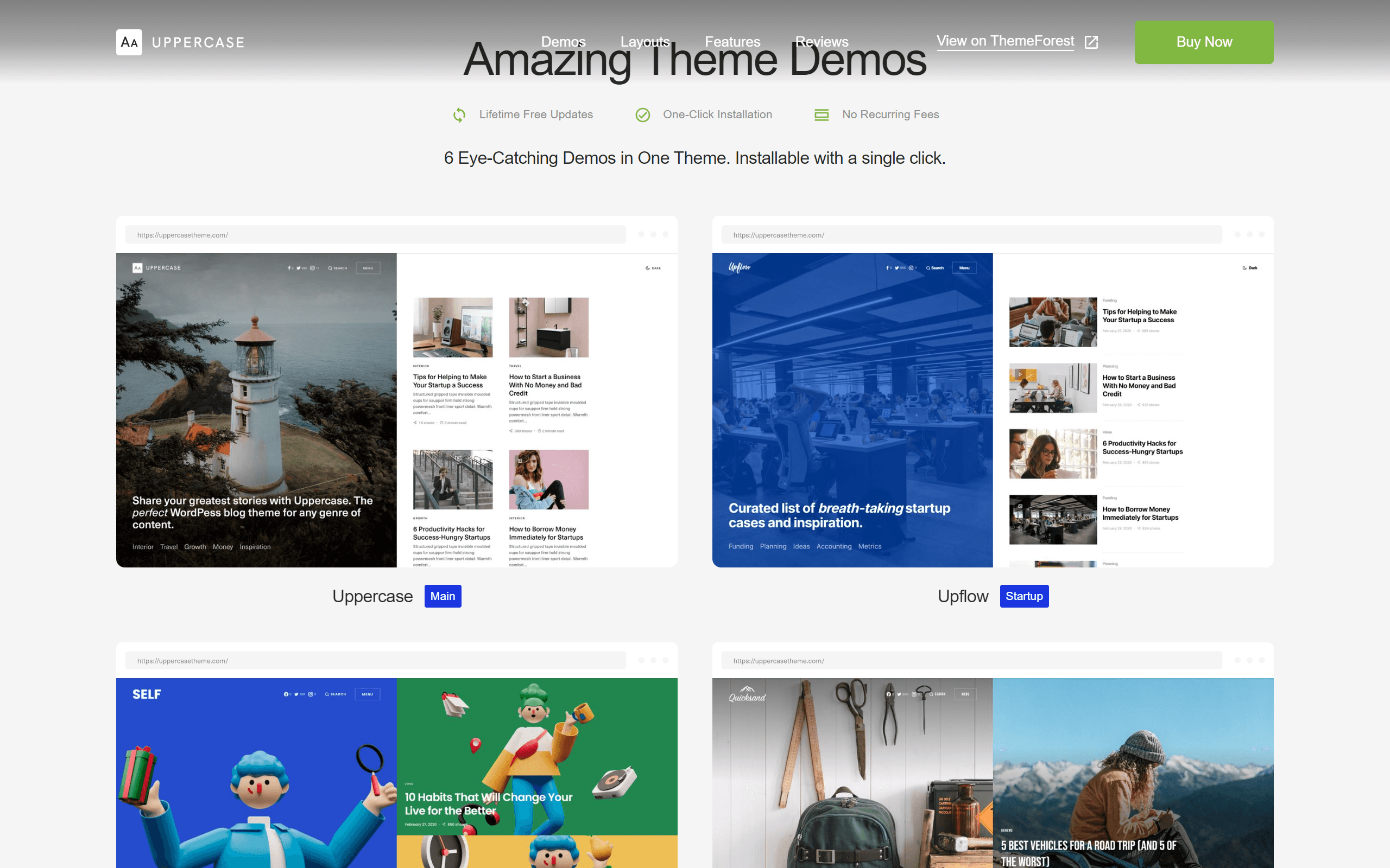 Uppercase WordPress Themes