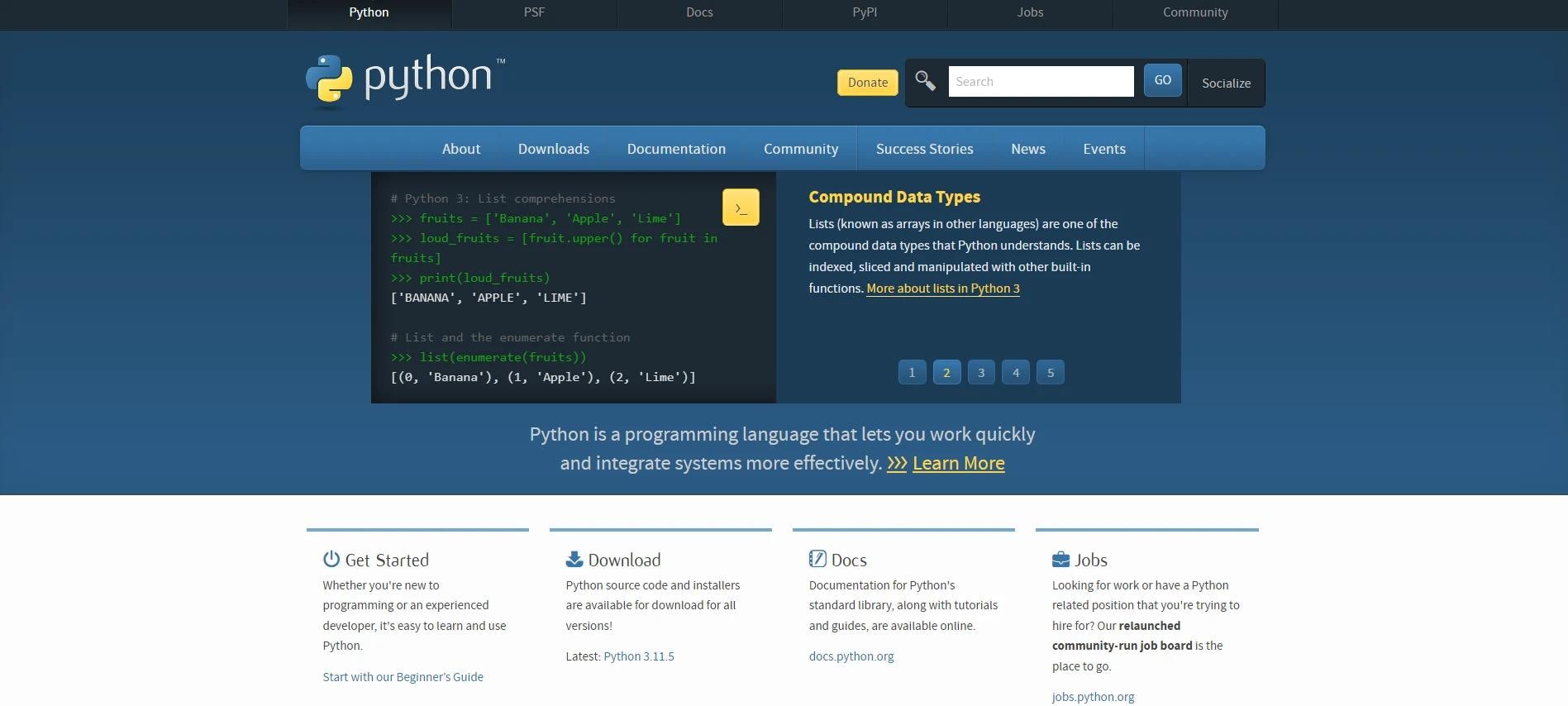 Python data analytics tool