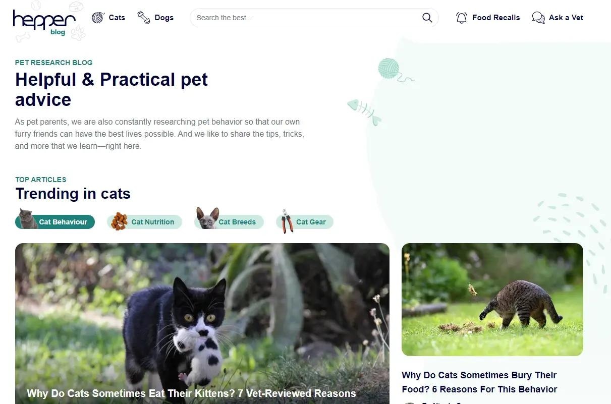 Hepper Pet blog
