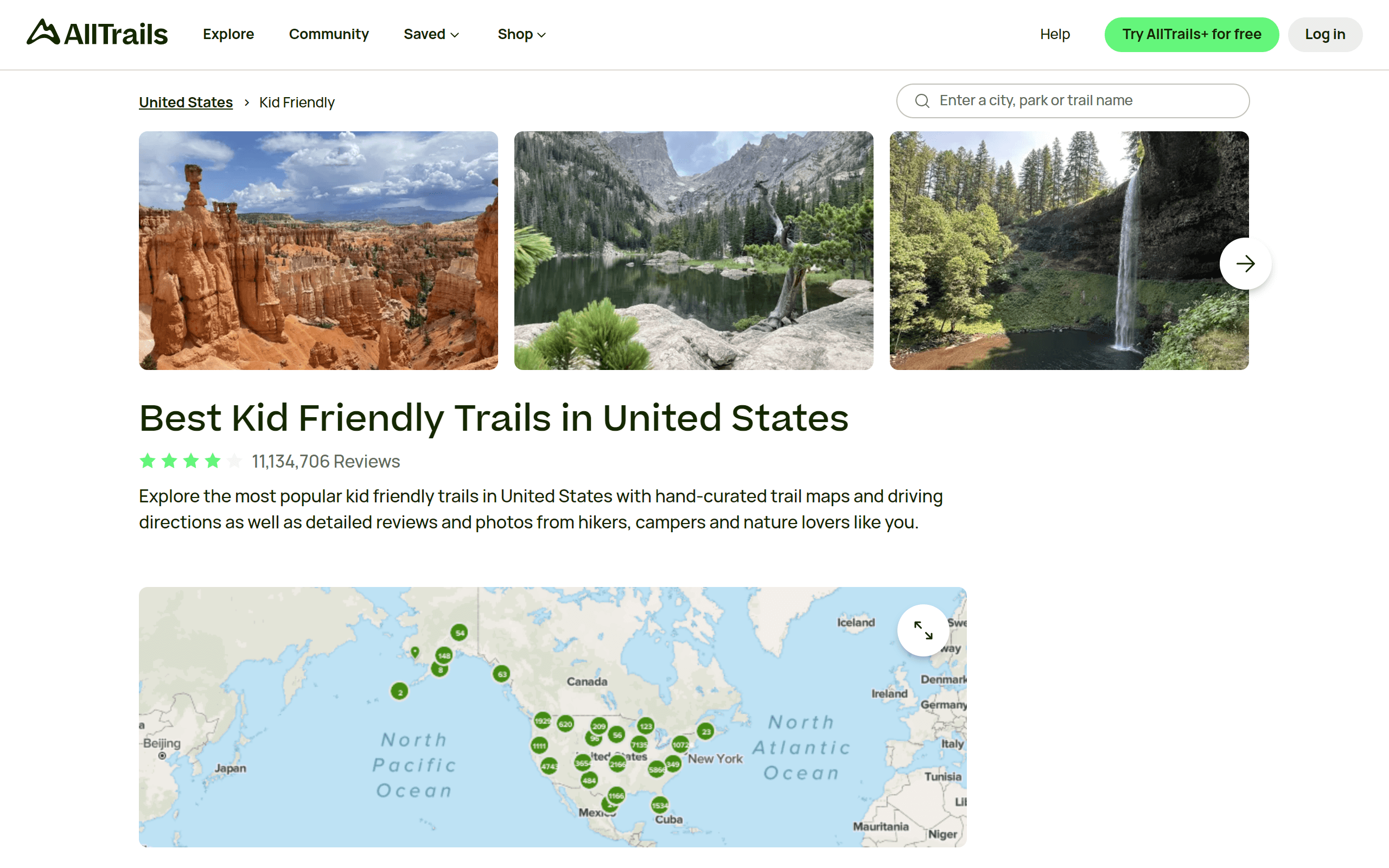 AllTrails travel blog