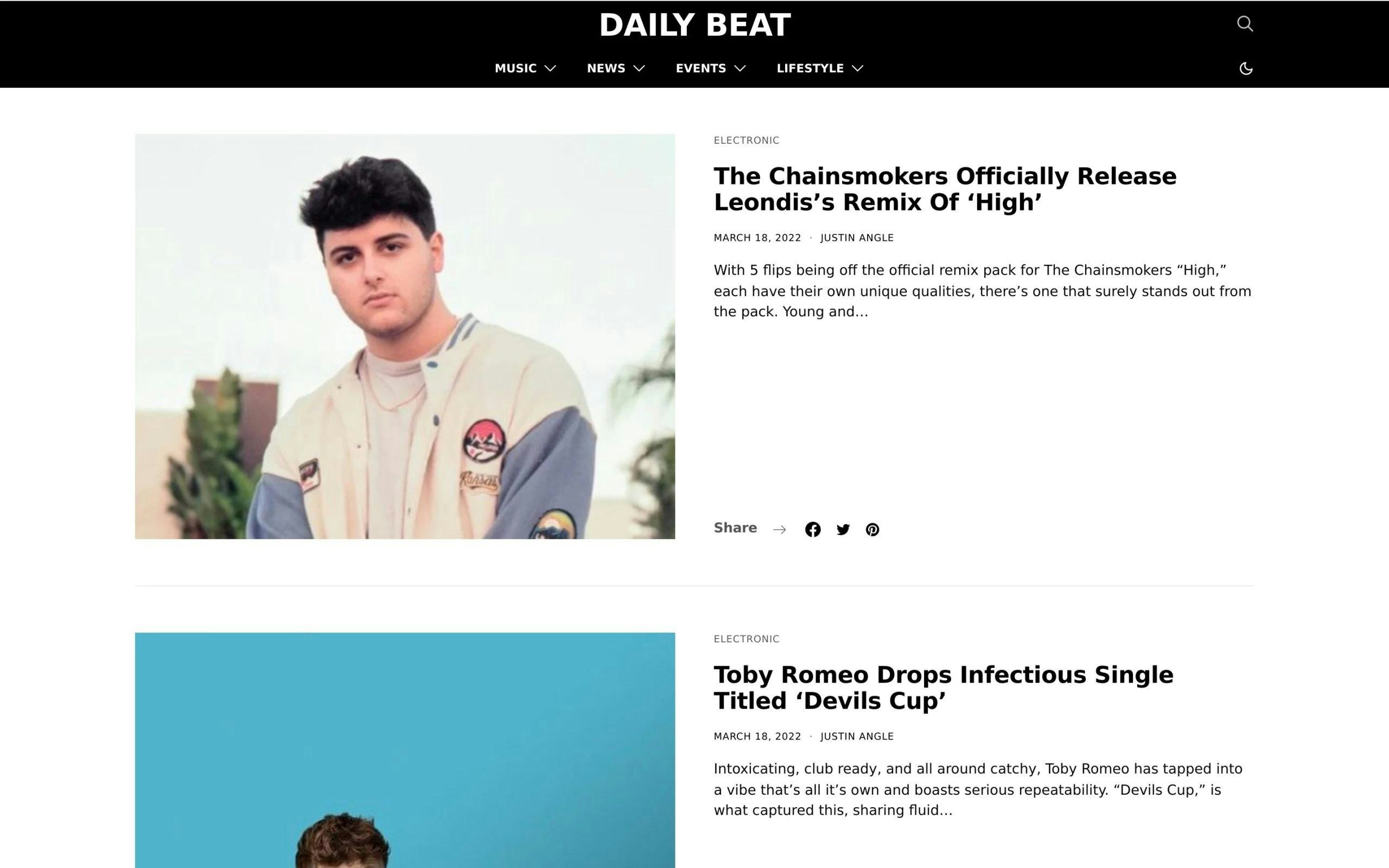 Daily Beat music blog