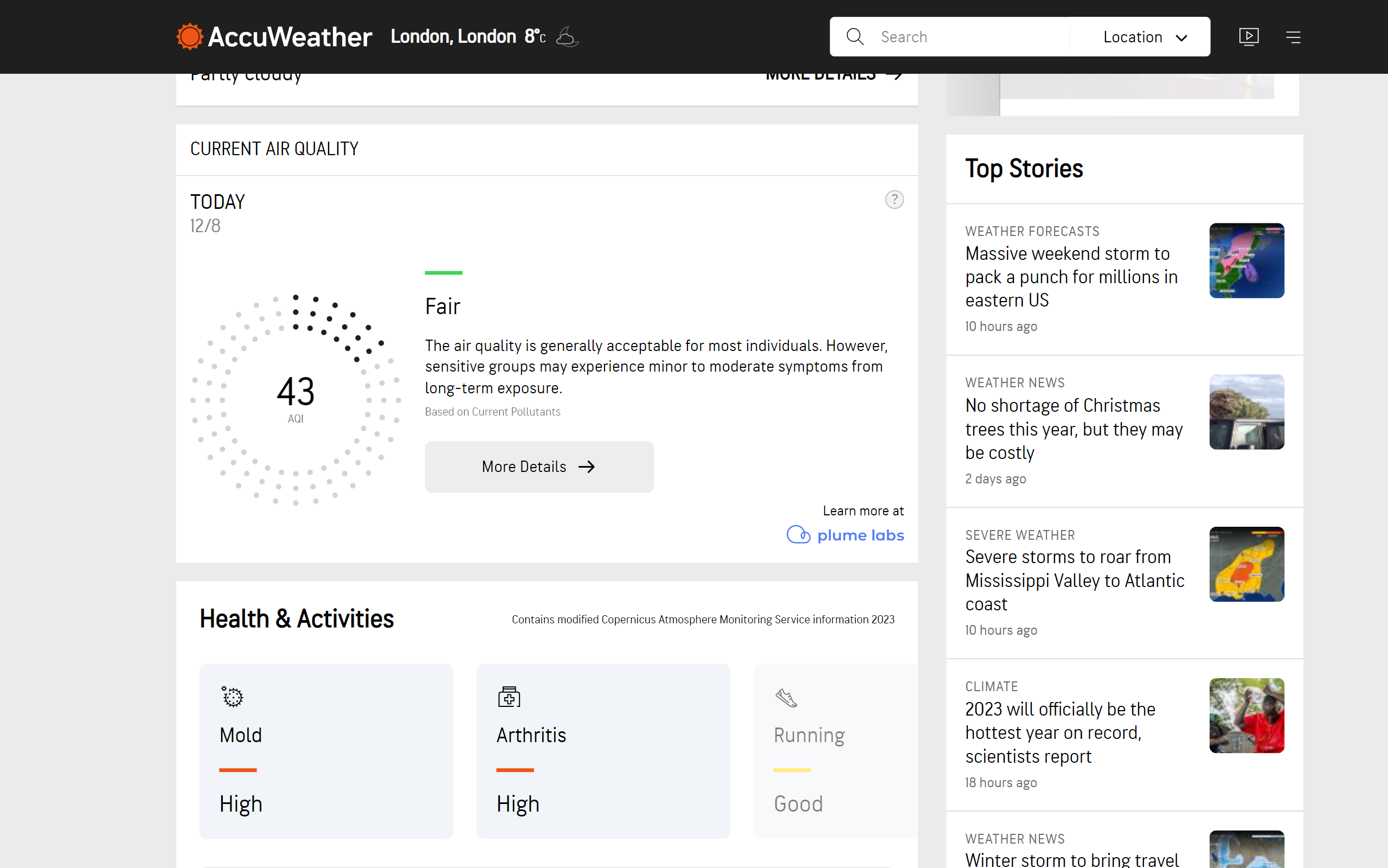 AccuWeather Weather Site