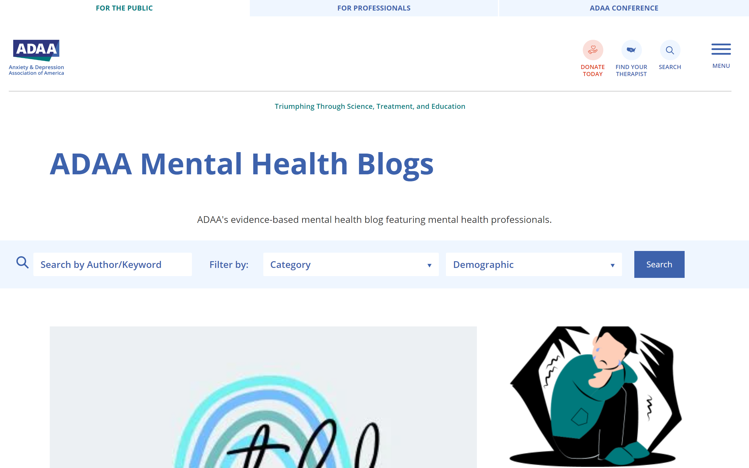 The ADAA Blog mental health blog