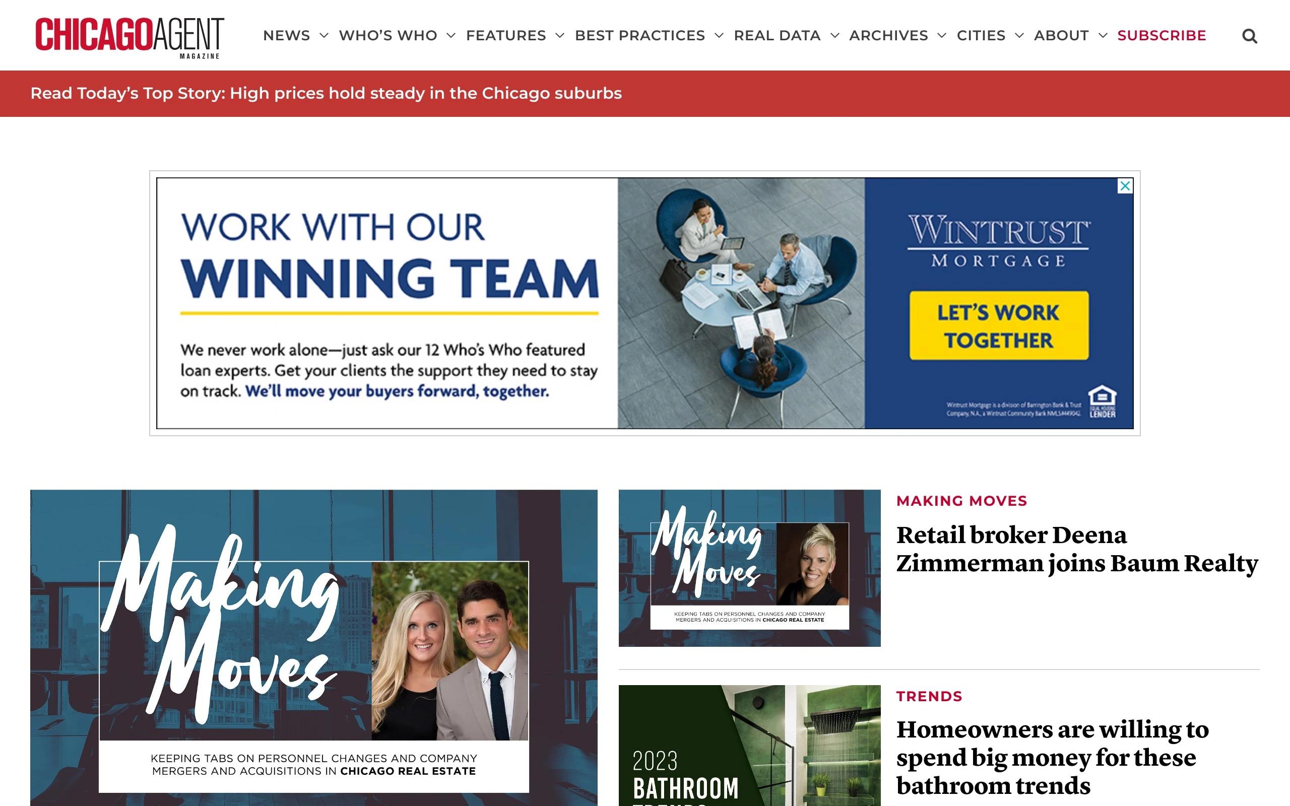 Chicago Agent Magazine real estate blog
