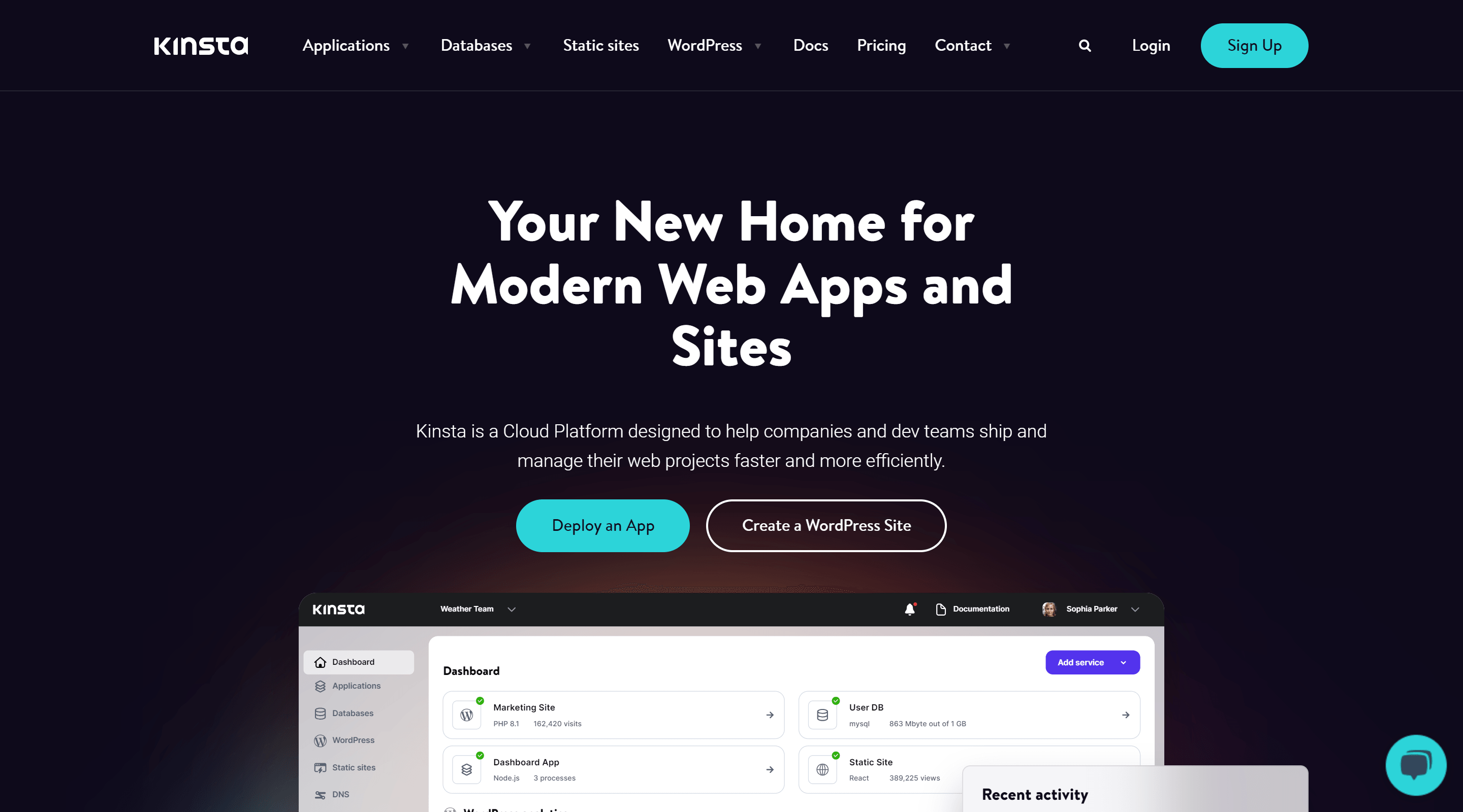 Kinsta WordPress Hosting Provider