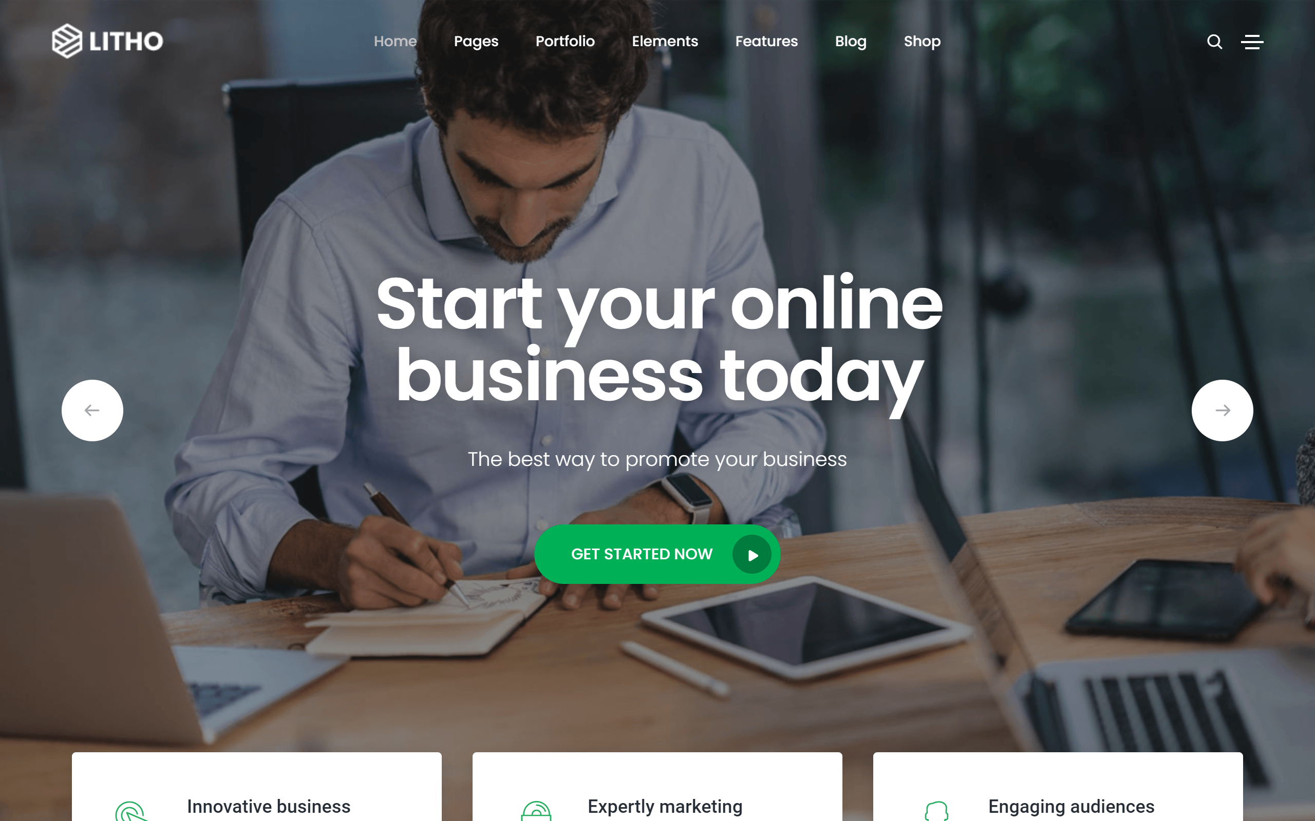 Litho WordPress theme