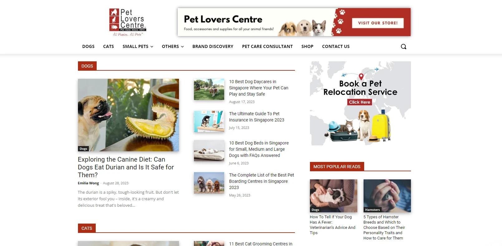 Pet Lovers Center pet blog
