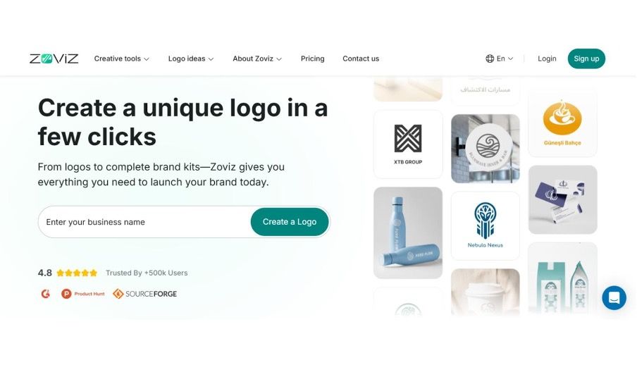 Zoviz logo generator