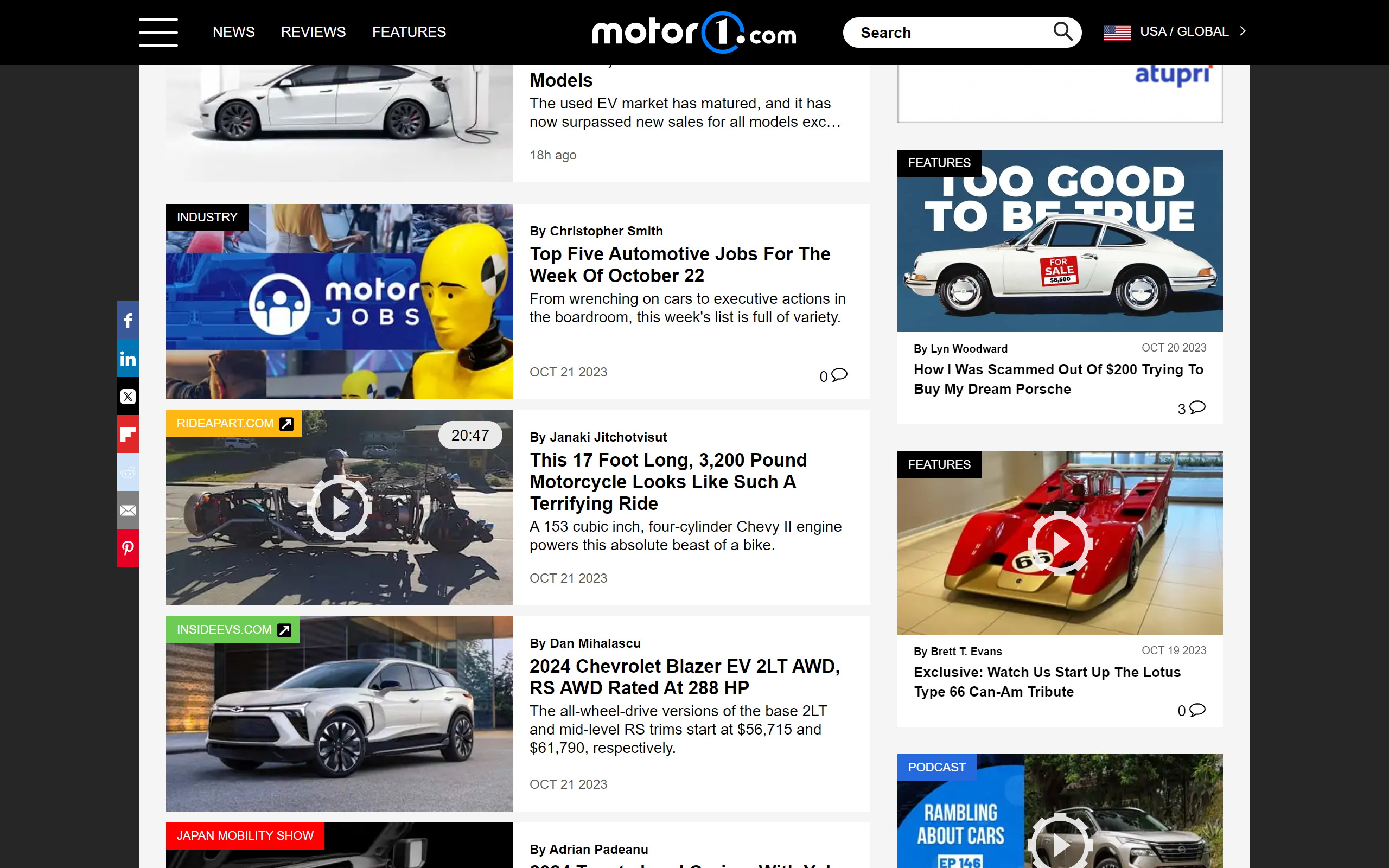 Motor1 car blog