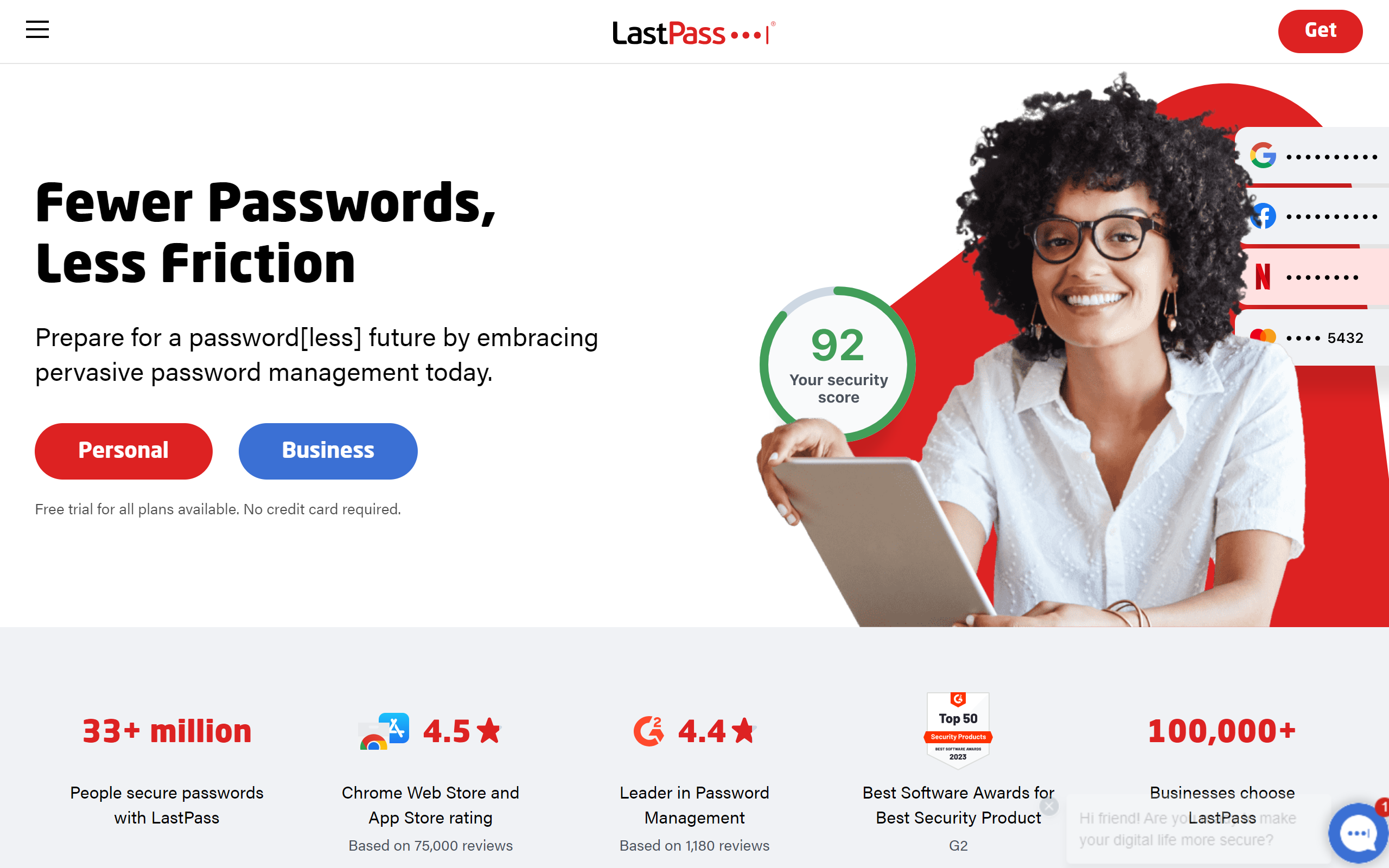 LastPass blogging app