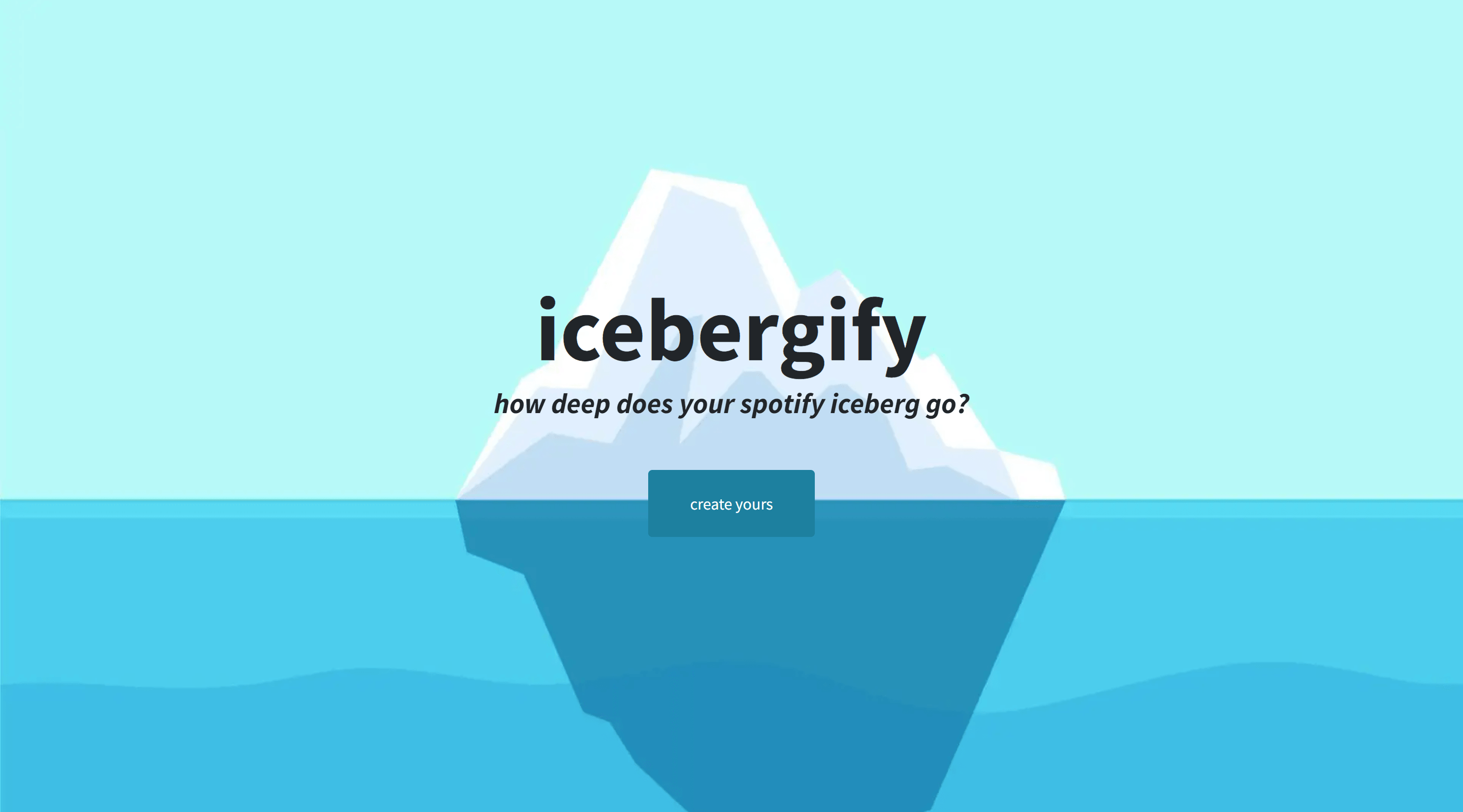 Icebergify Spotify Stats Website
