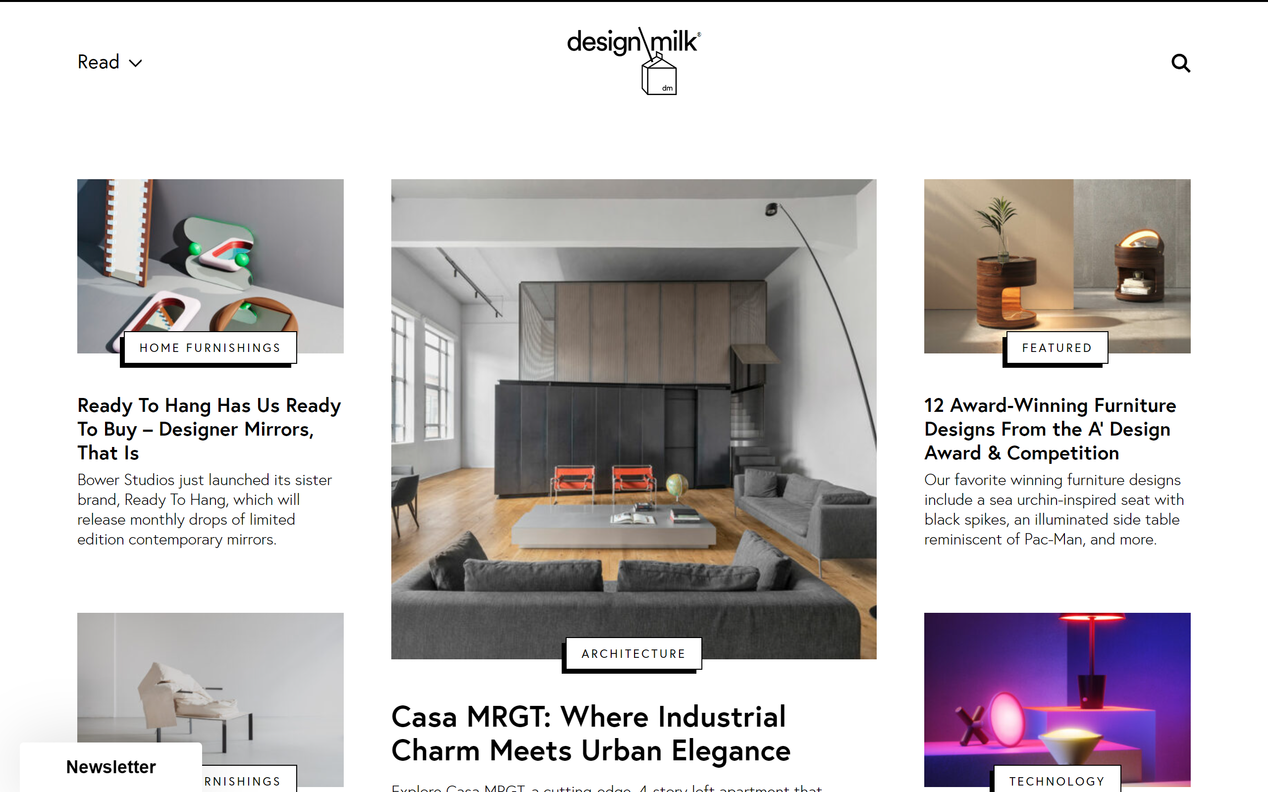 Design Milk interior design blog