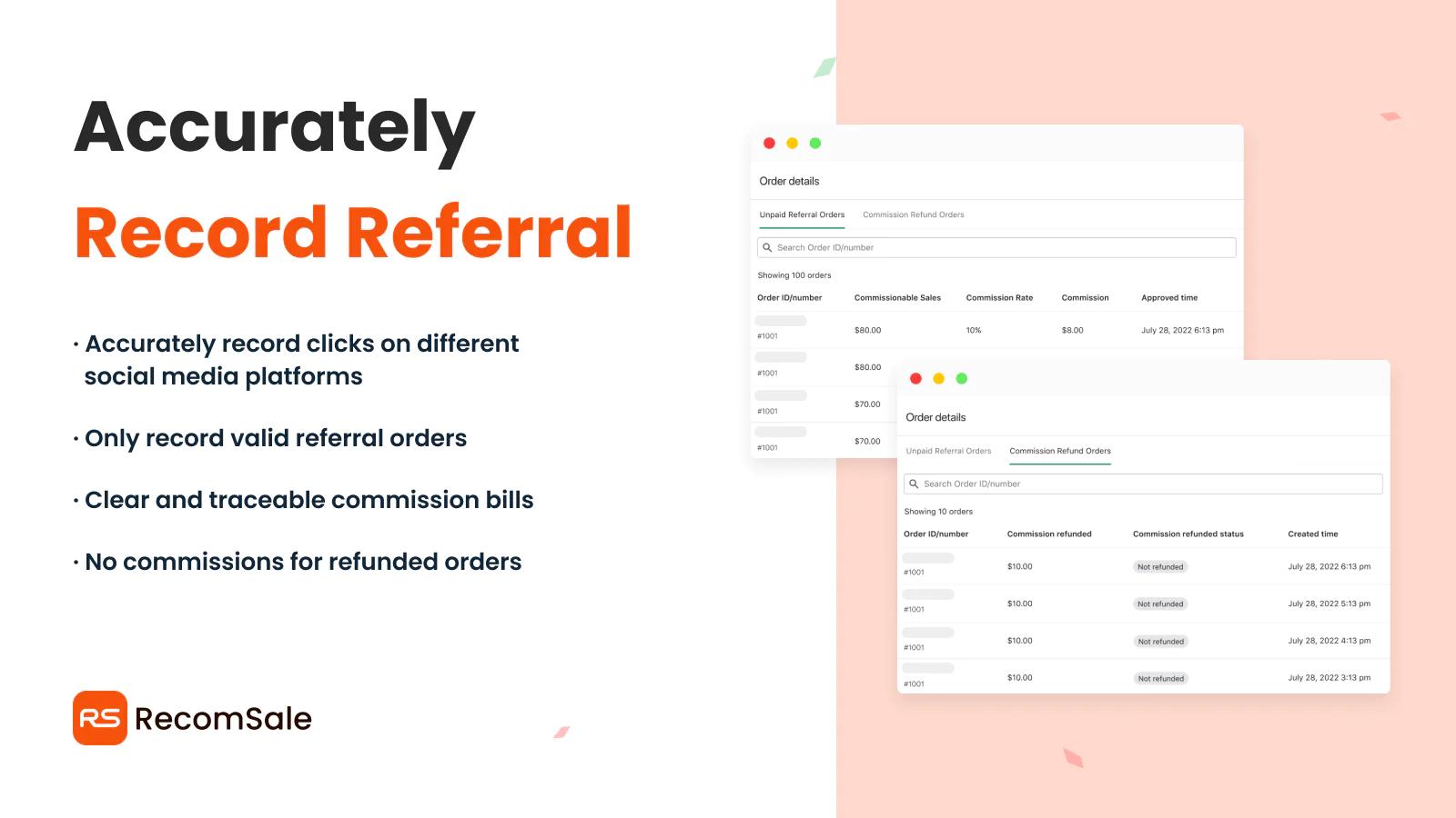 RecomSale: Affiliate Marketing Shopify App