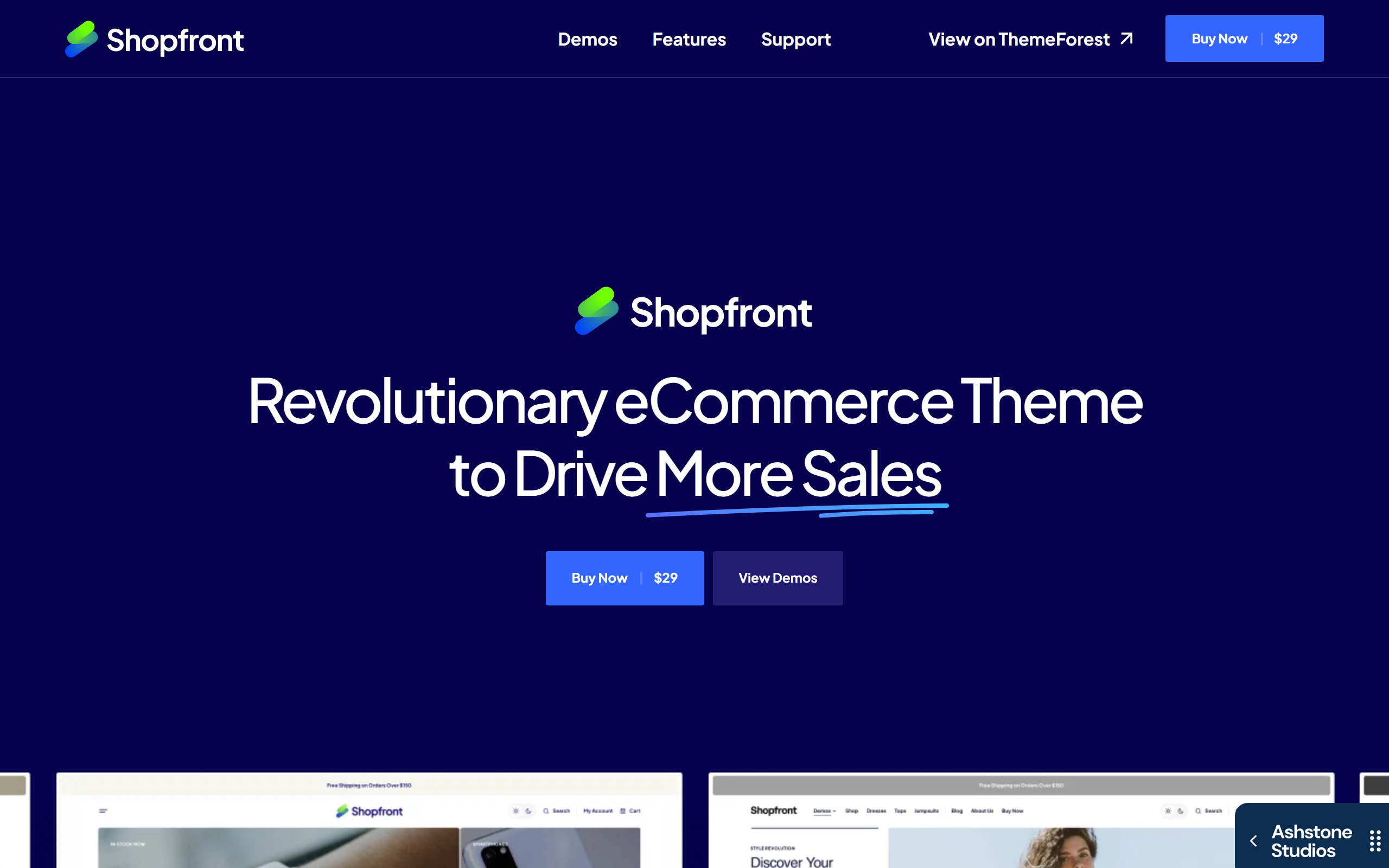 shopfront wordpress ecommerce theme