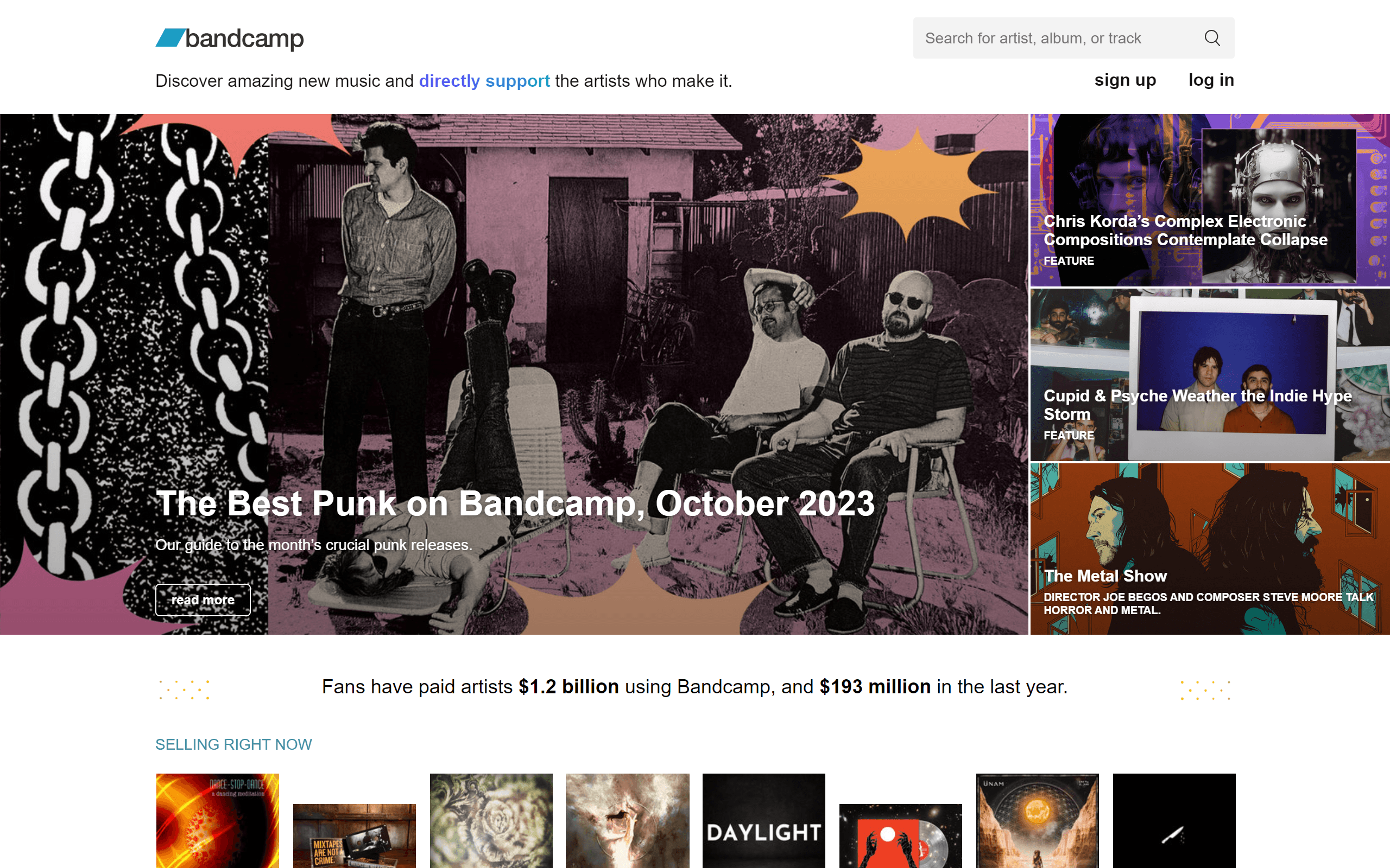 Bandcamp Music Website