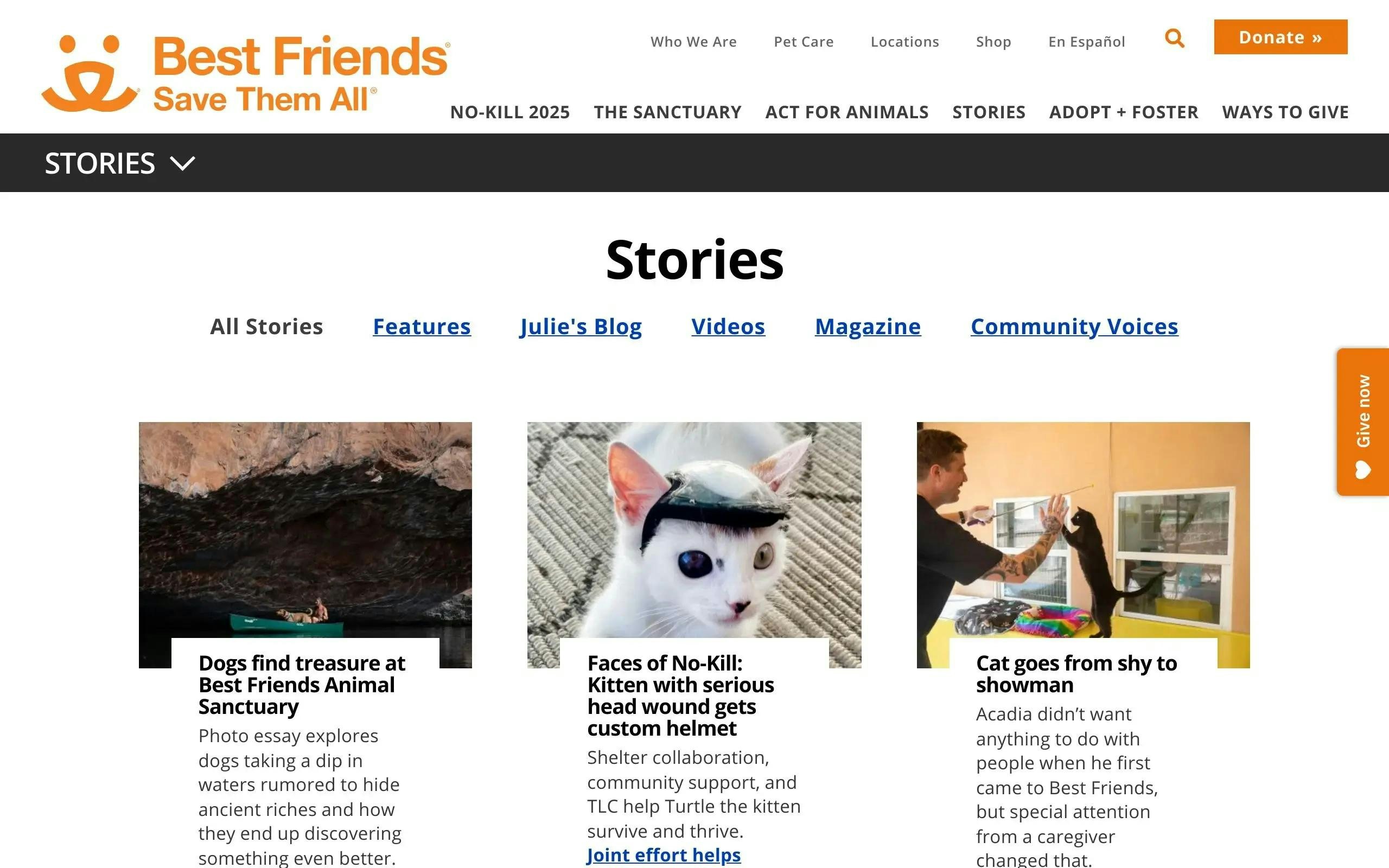Best Friends Stories pet blog