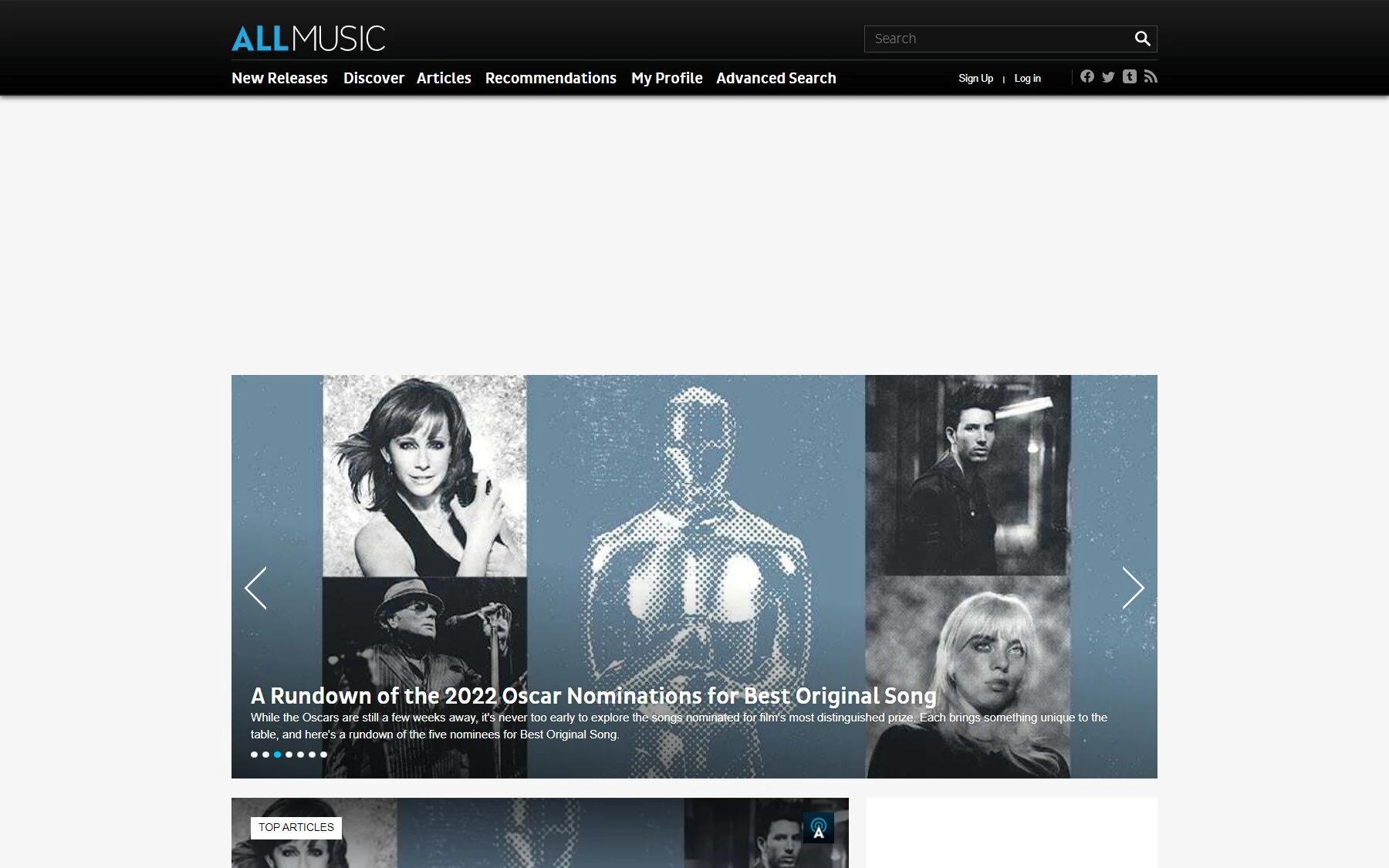 AllMusic music blog