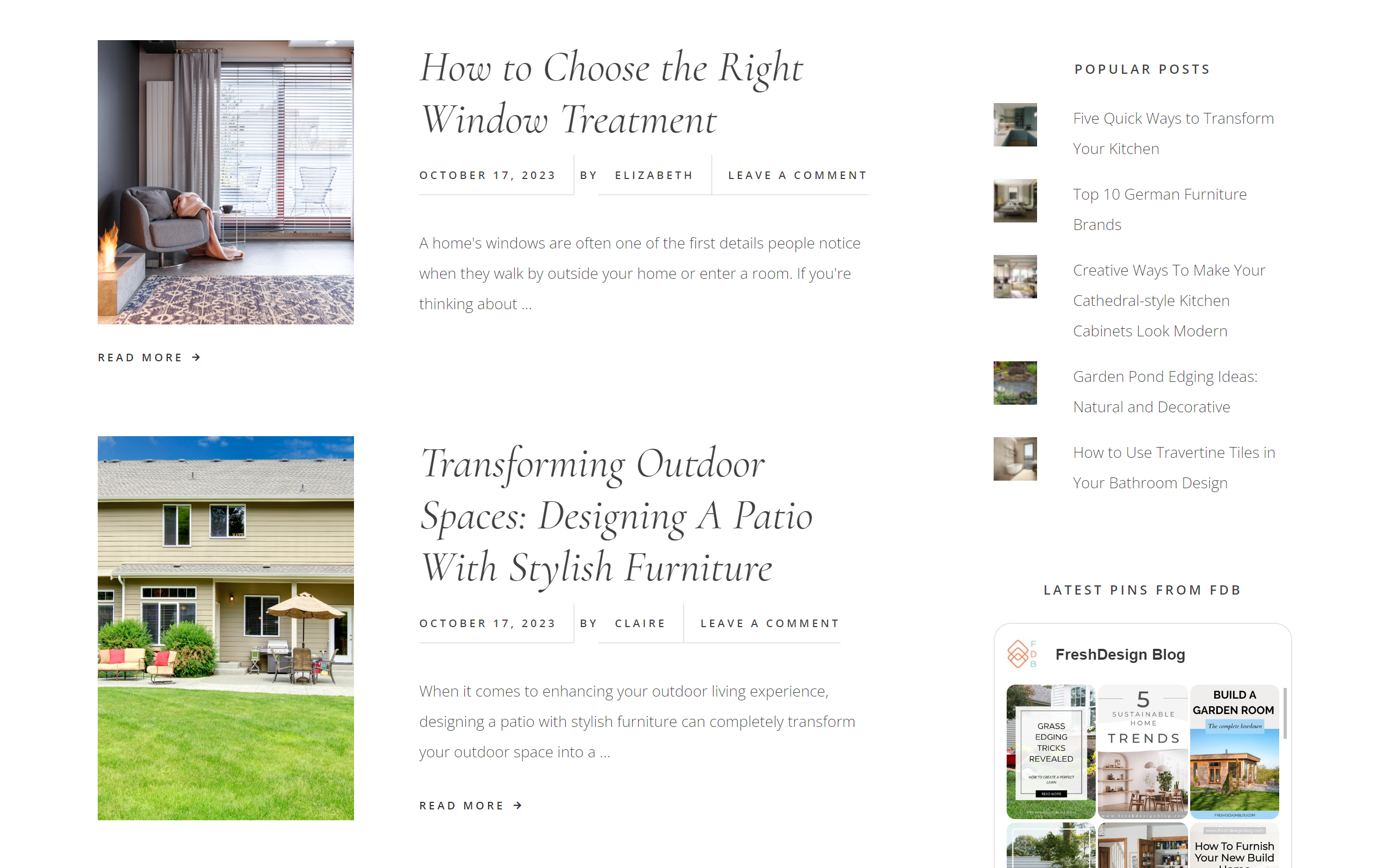 Fresh Design Blog interior design blog