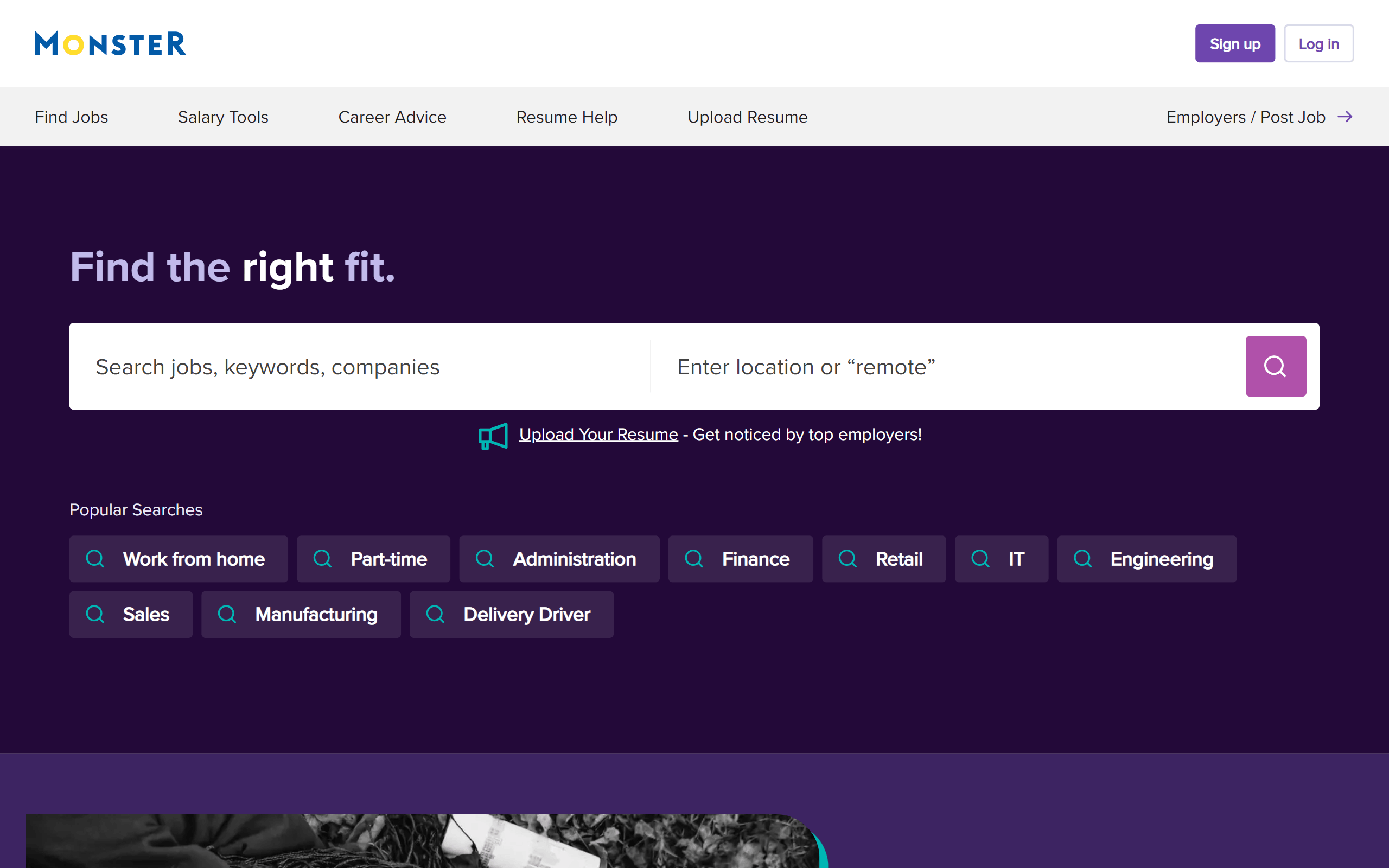 Monster Job Search Site