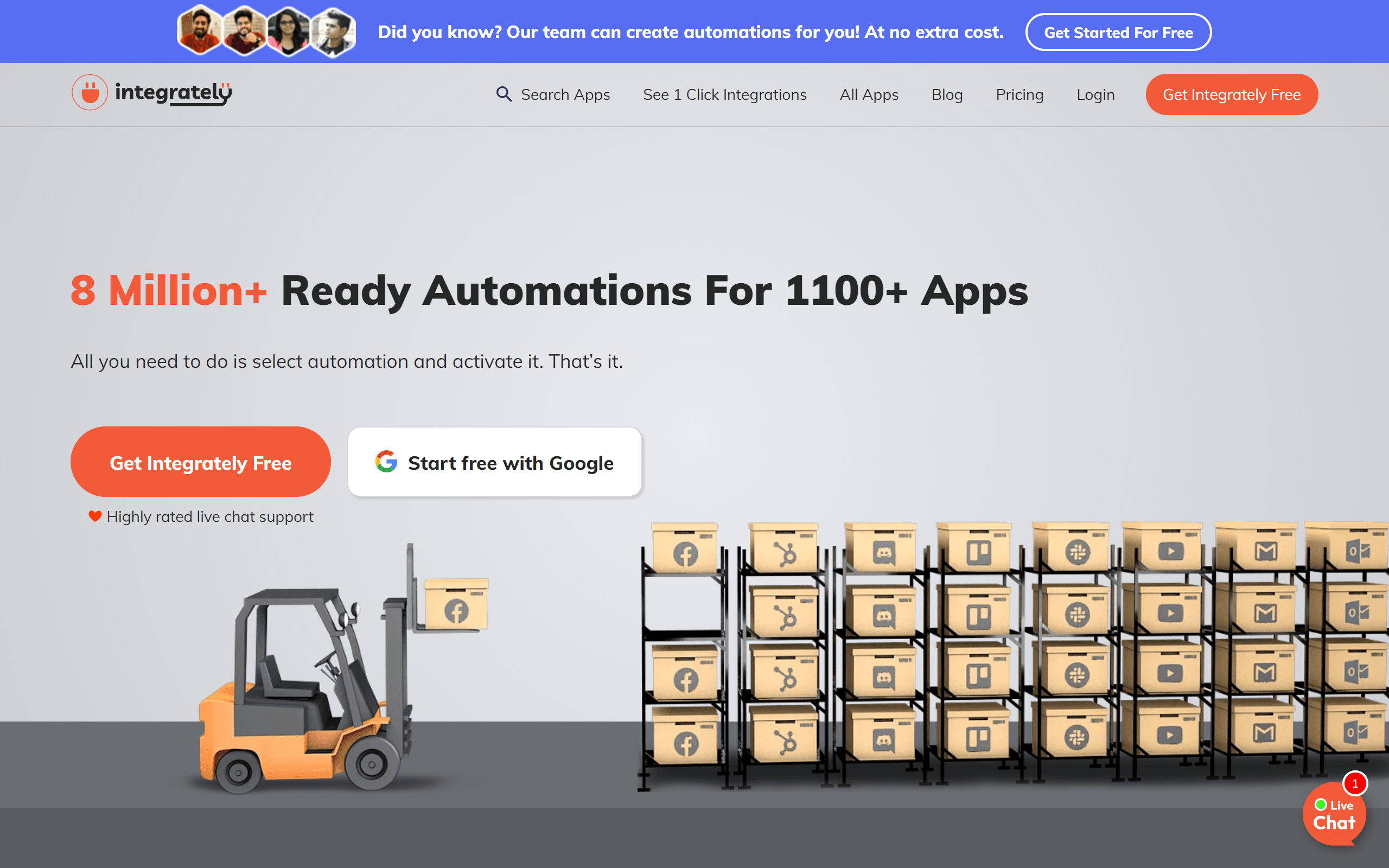 Integrately data integration tool