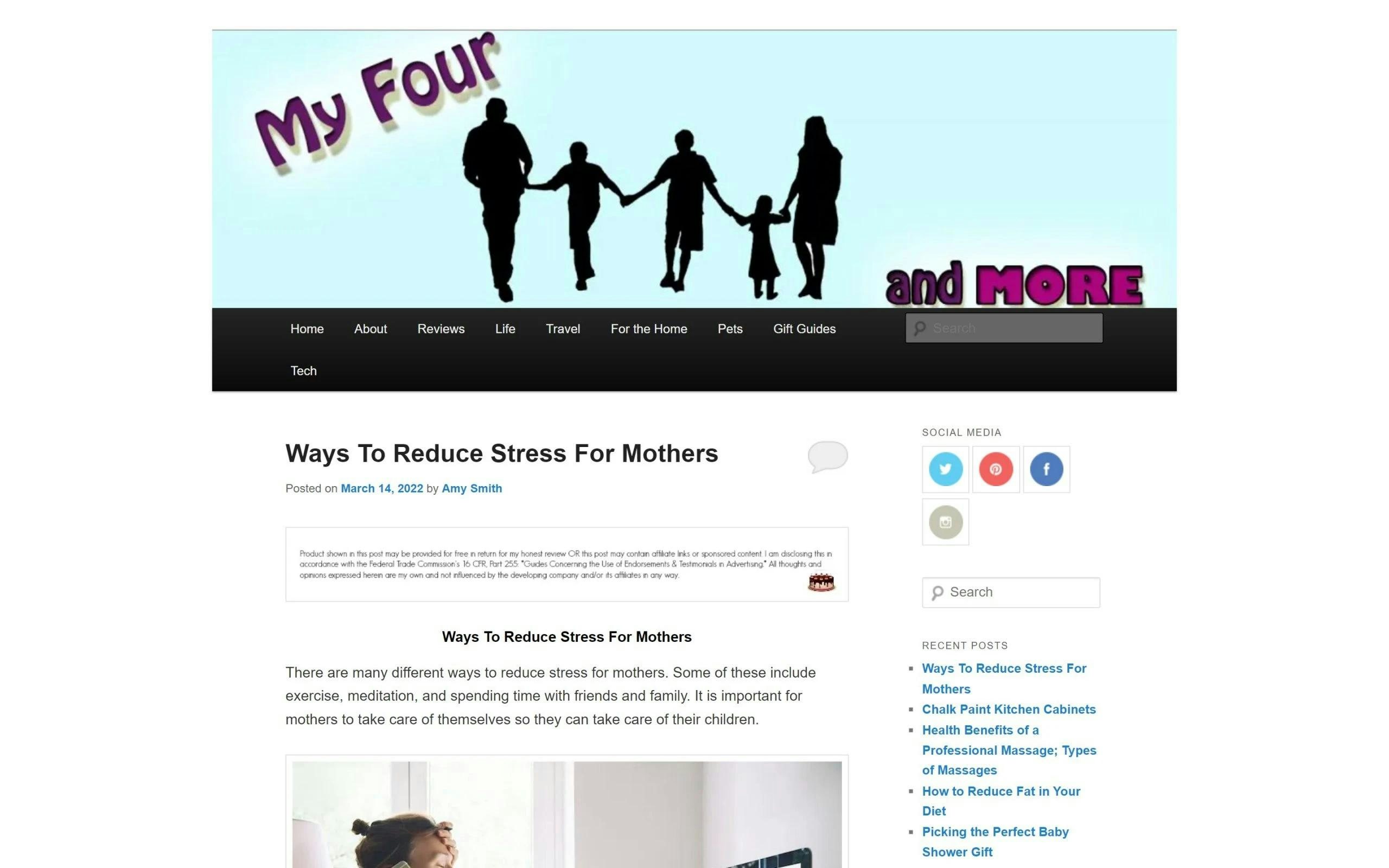 My Four and More mom blogs