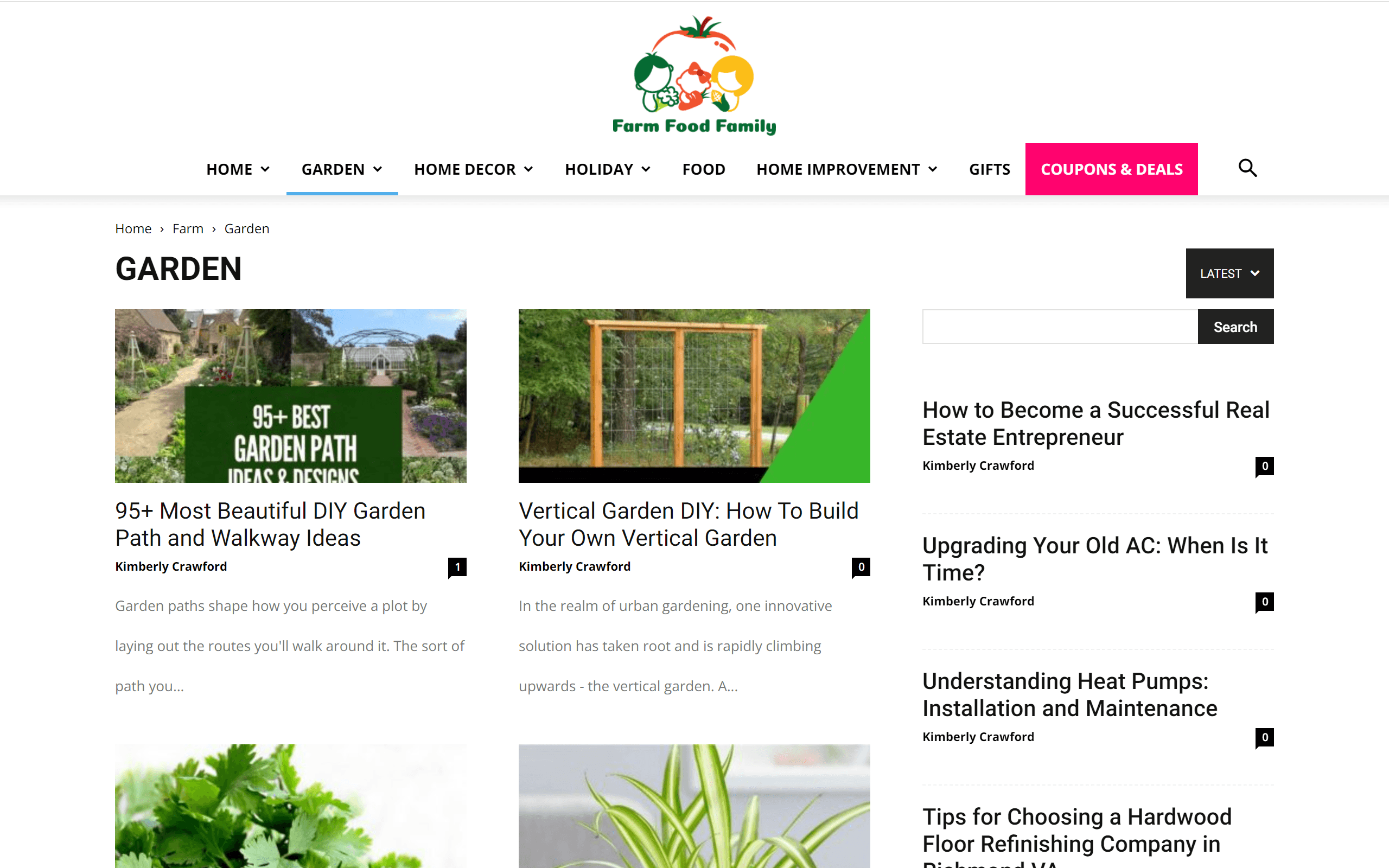 Farm Food Family gardening blog