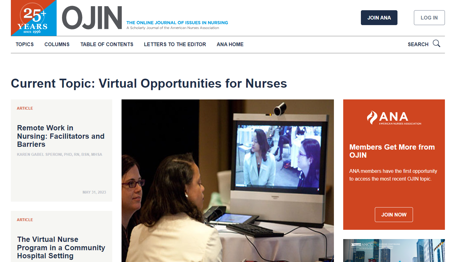 Online Journal of Issues in Nursing nursing blog