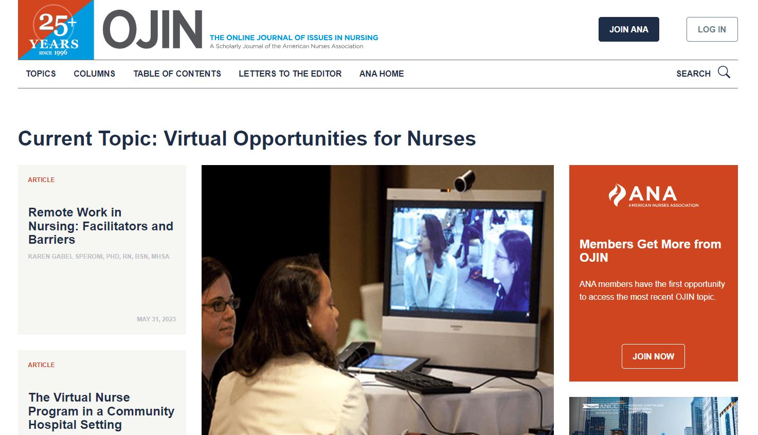 Online Journal of Issues in Nursing nursing blog