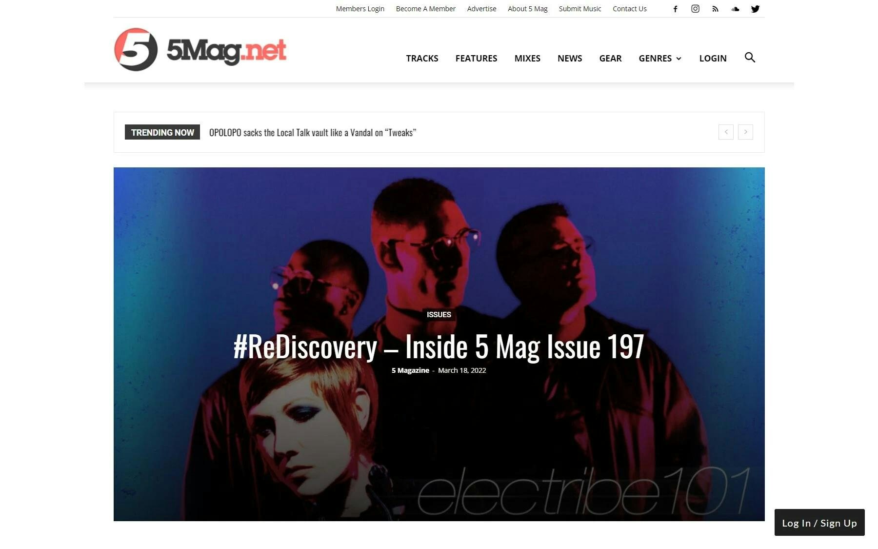 5 Magazine music blog