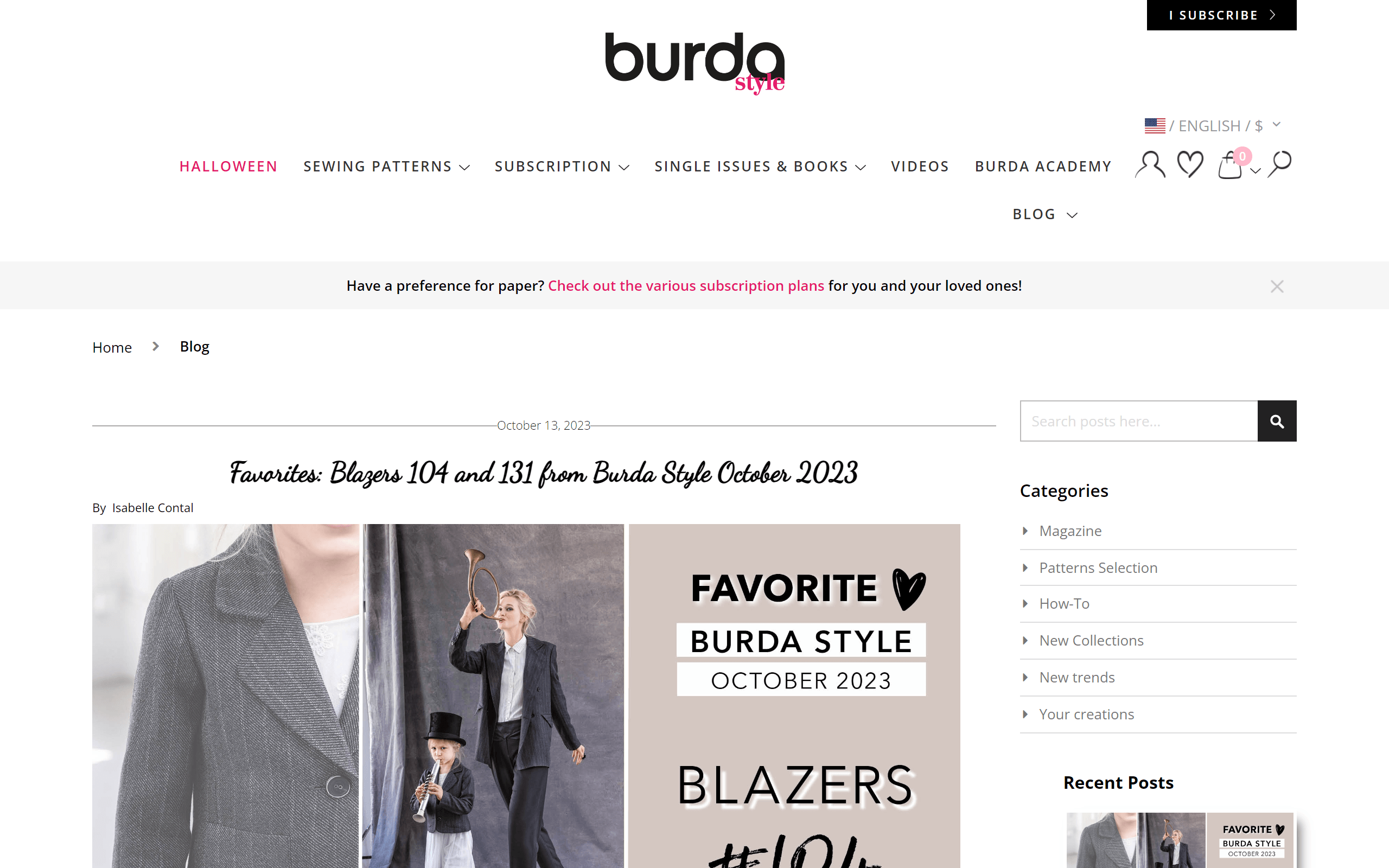 BurdaStyle Blog sewing blog