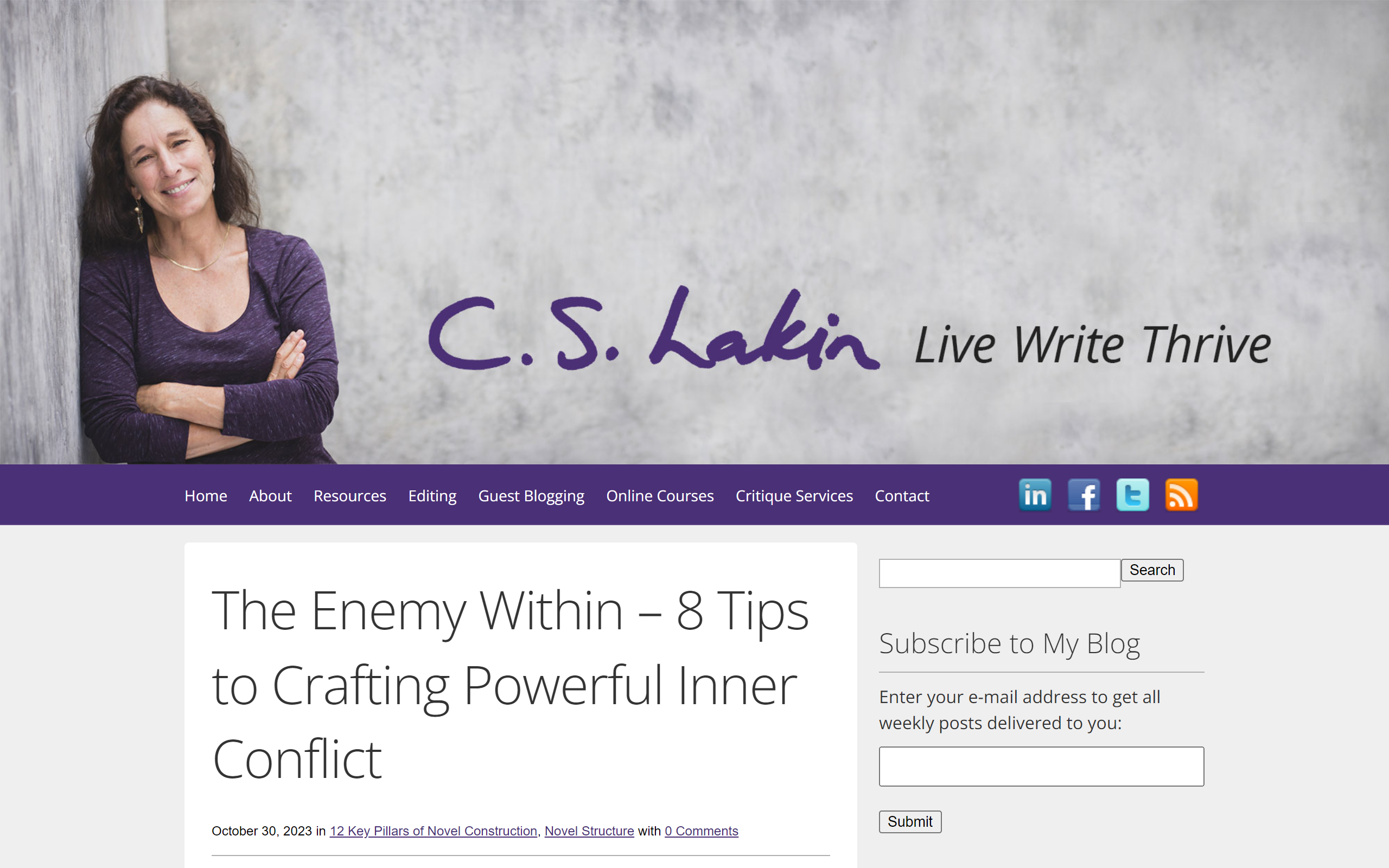 Live Write Thrive Websites for Writers
