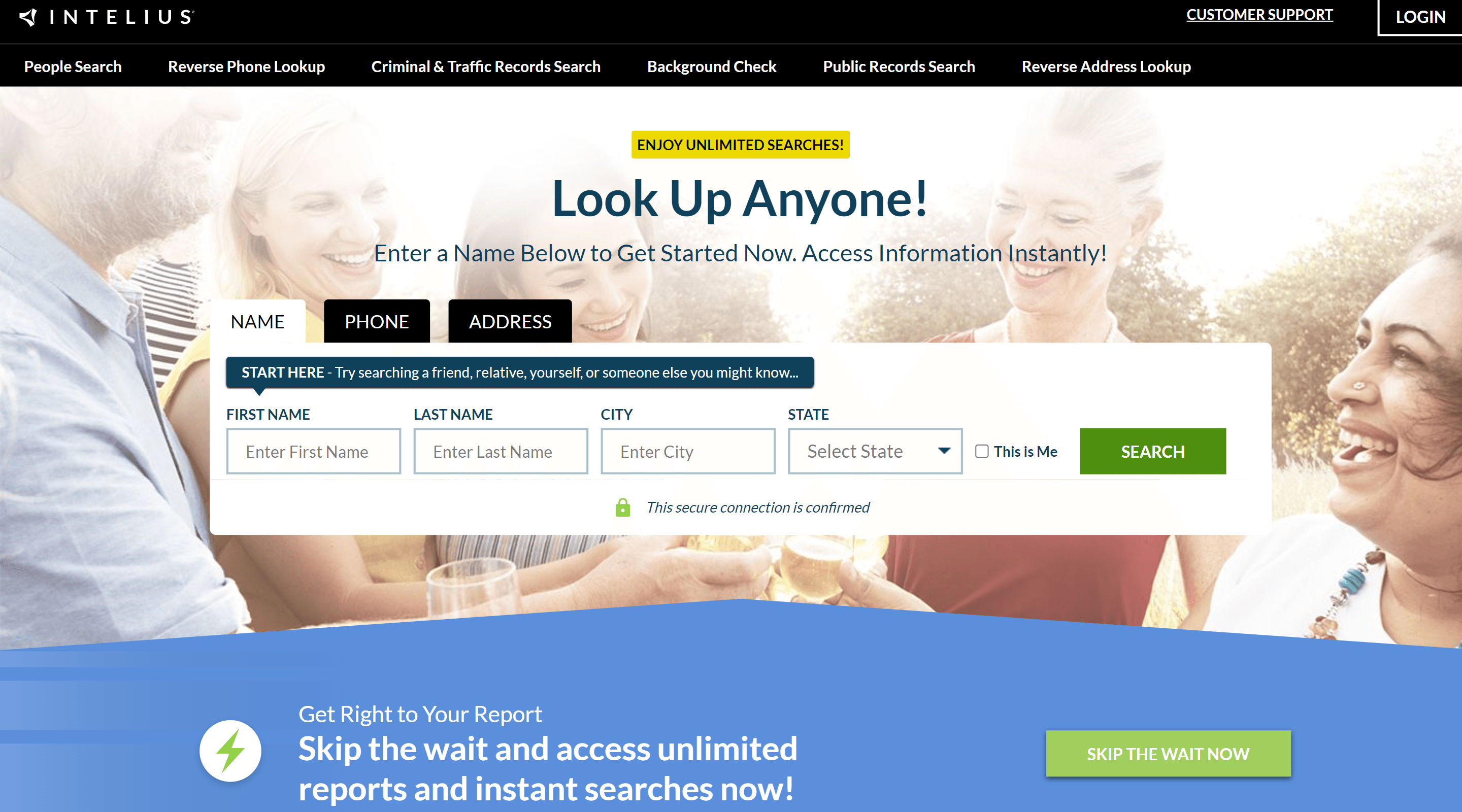 Intelius Background Check Website