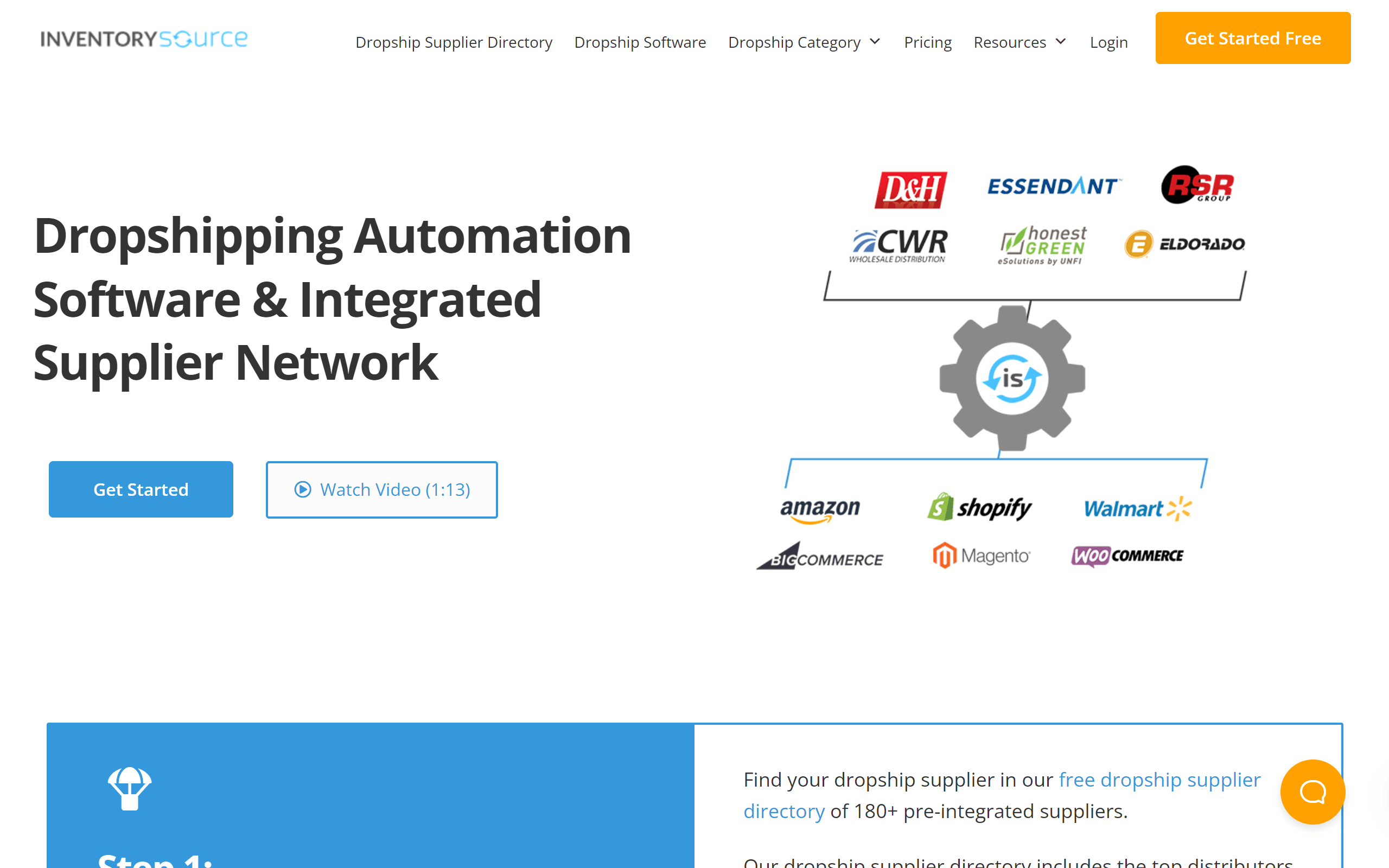 Inventory Source dropshipping website