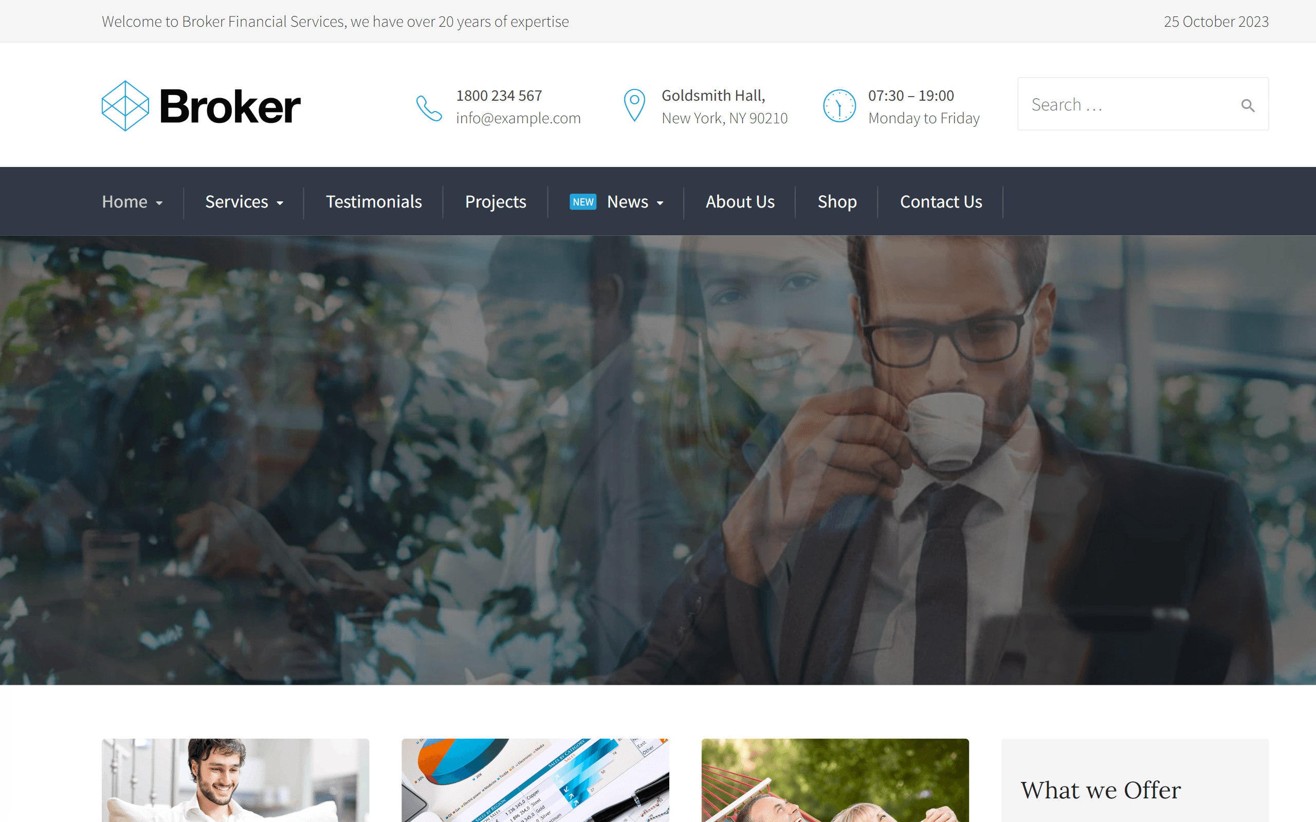 Broker WordPress theme