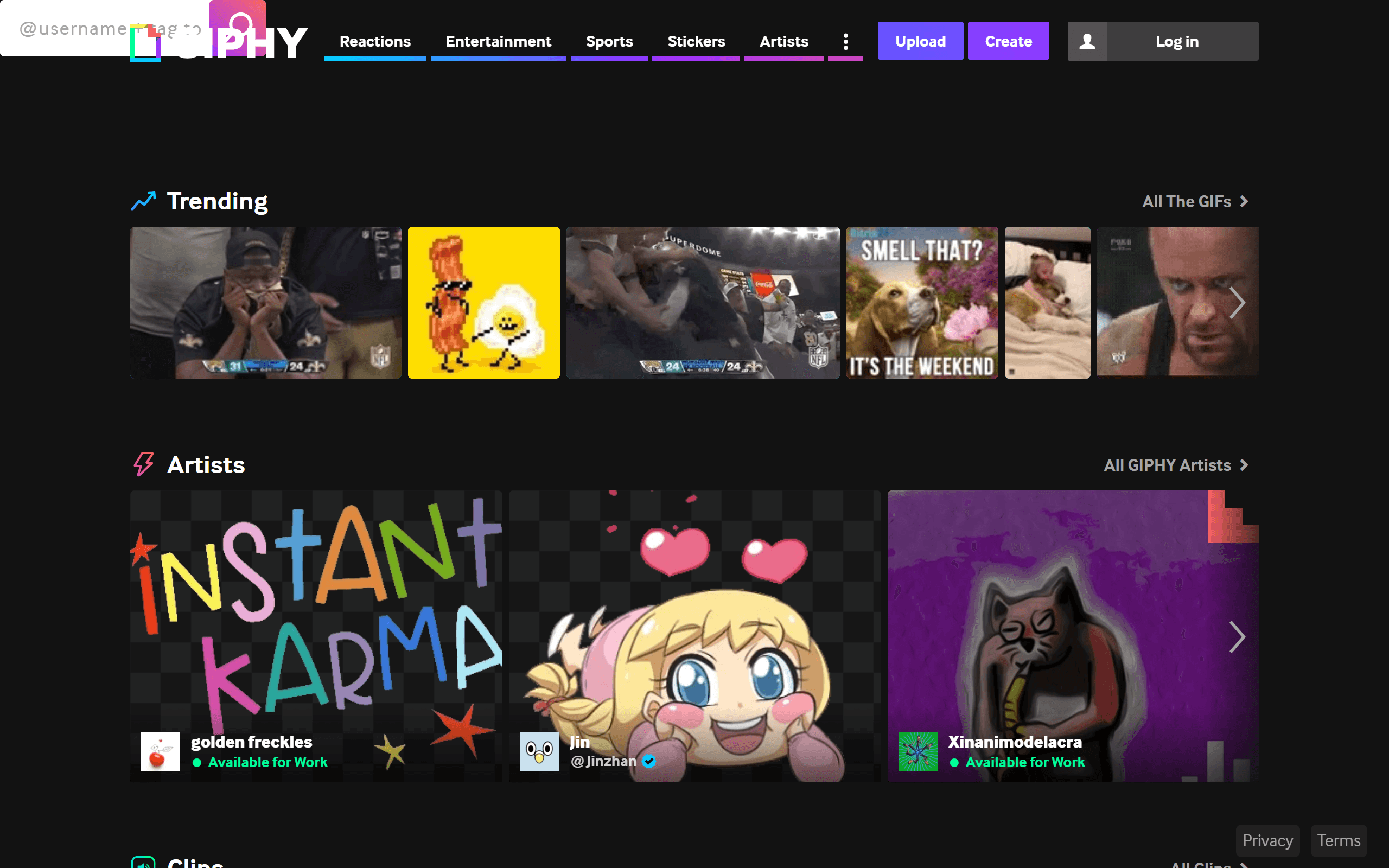 Giphy Content Creation Tool