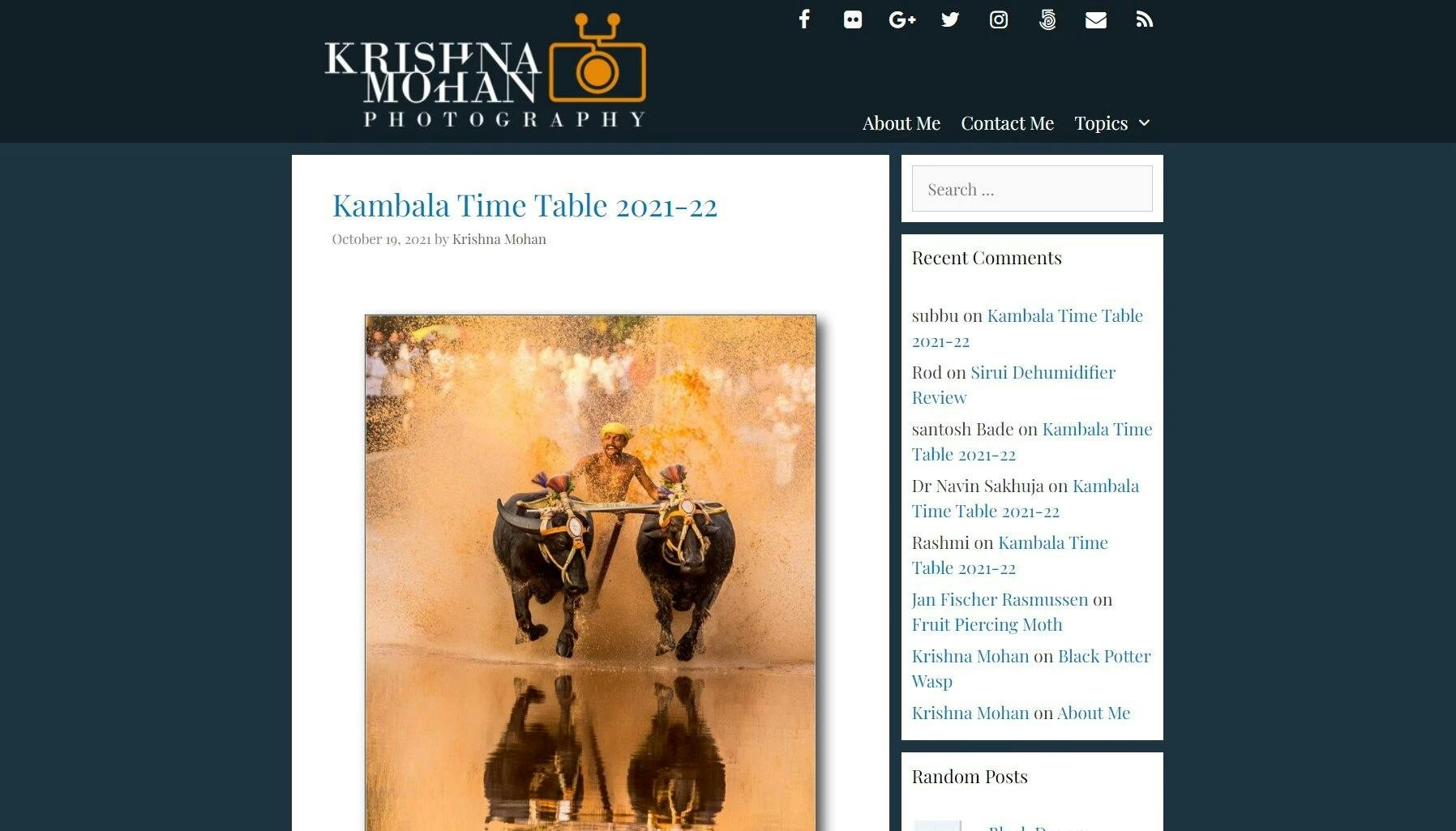 Krishna Mohan photography blog