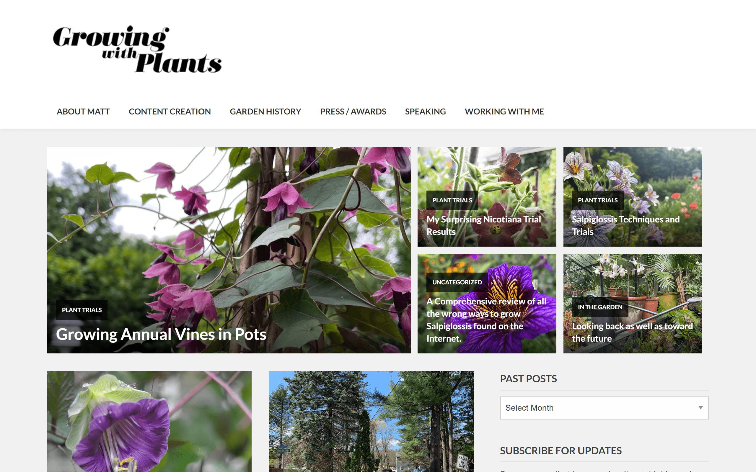 Growing With Plants gardening blog