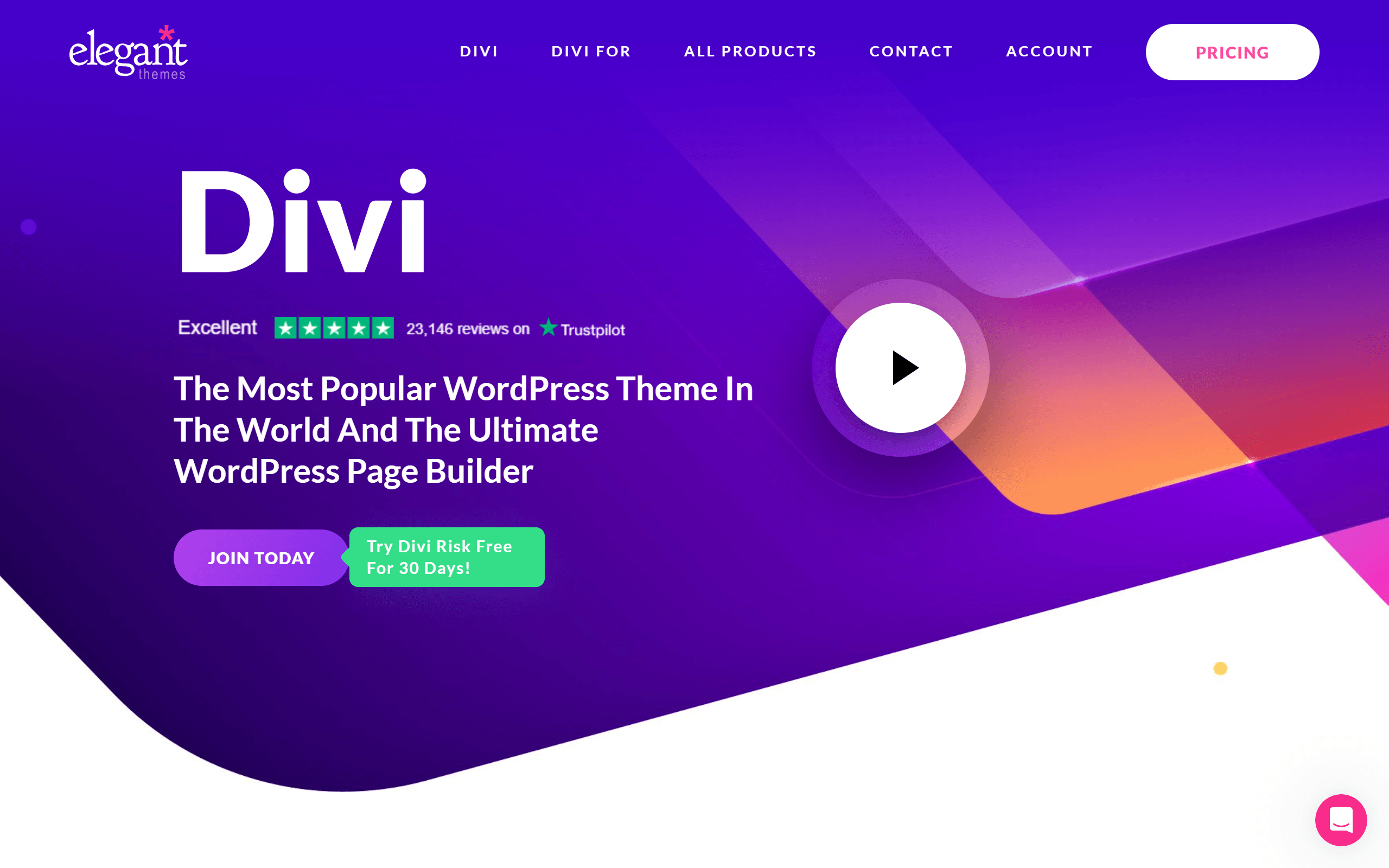 Divi minimalist WordPress theme