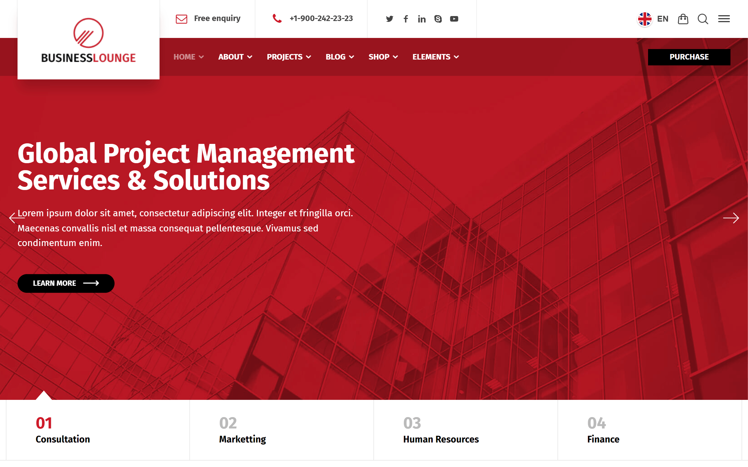 Business Lounge WordPress theme
