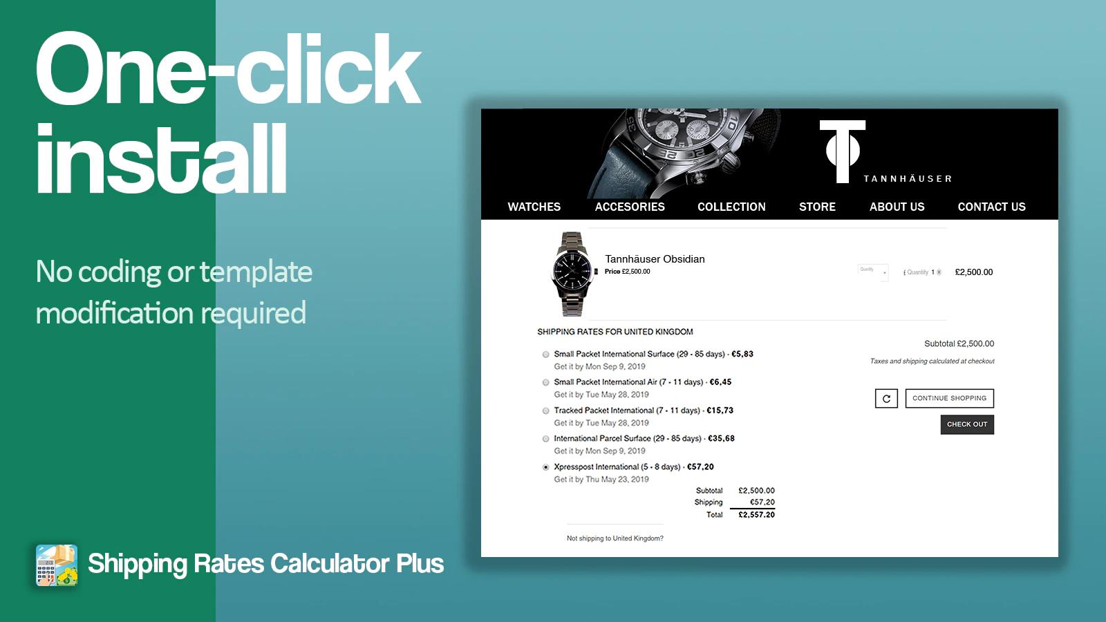 Shipping Rates Calculator Plus Shopify App