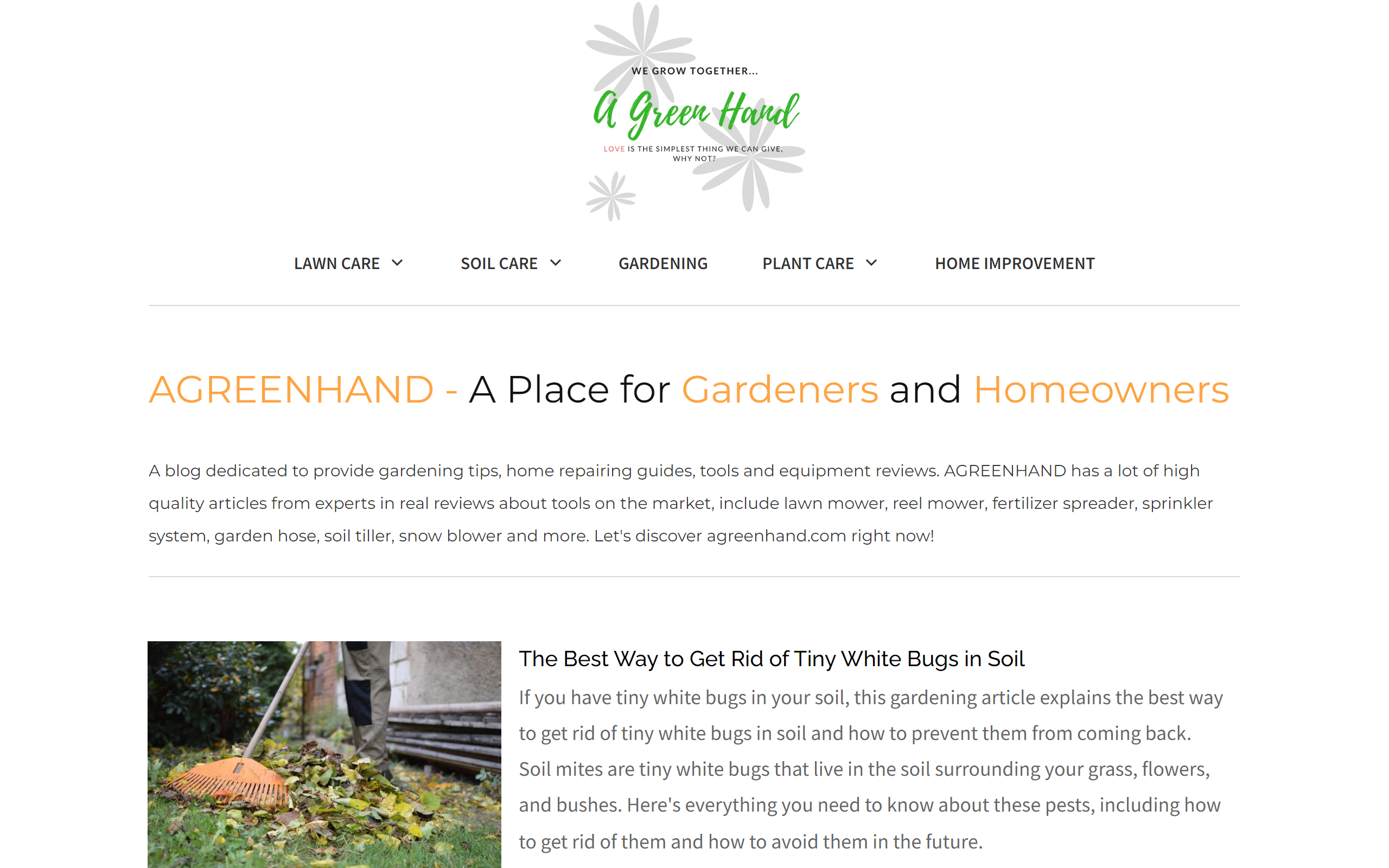 A Green Hand gardening blog