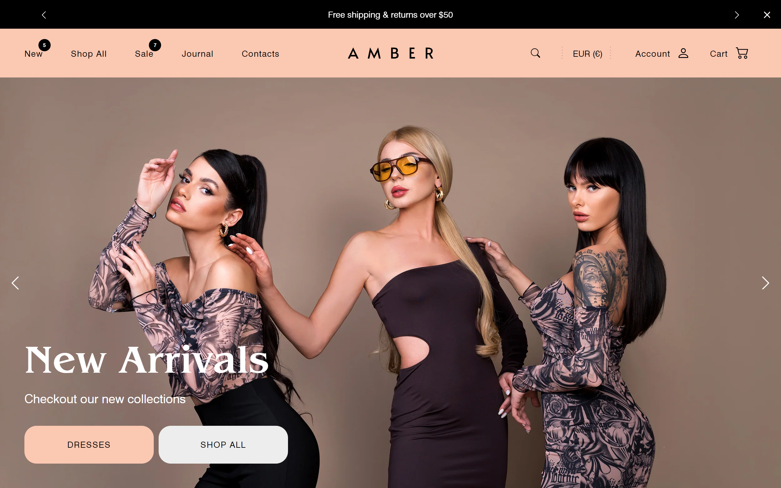 Amber Shopify theme