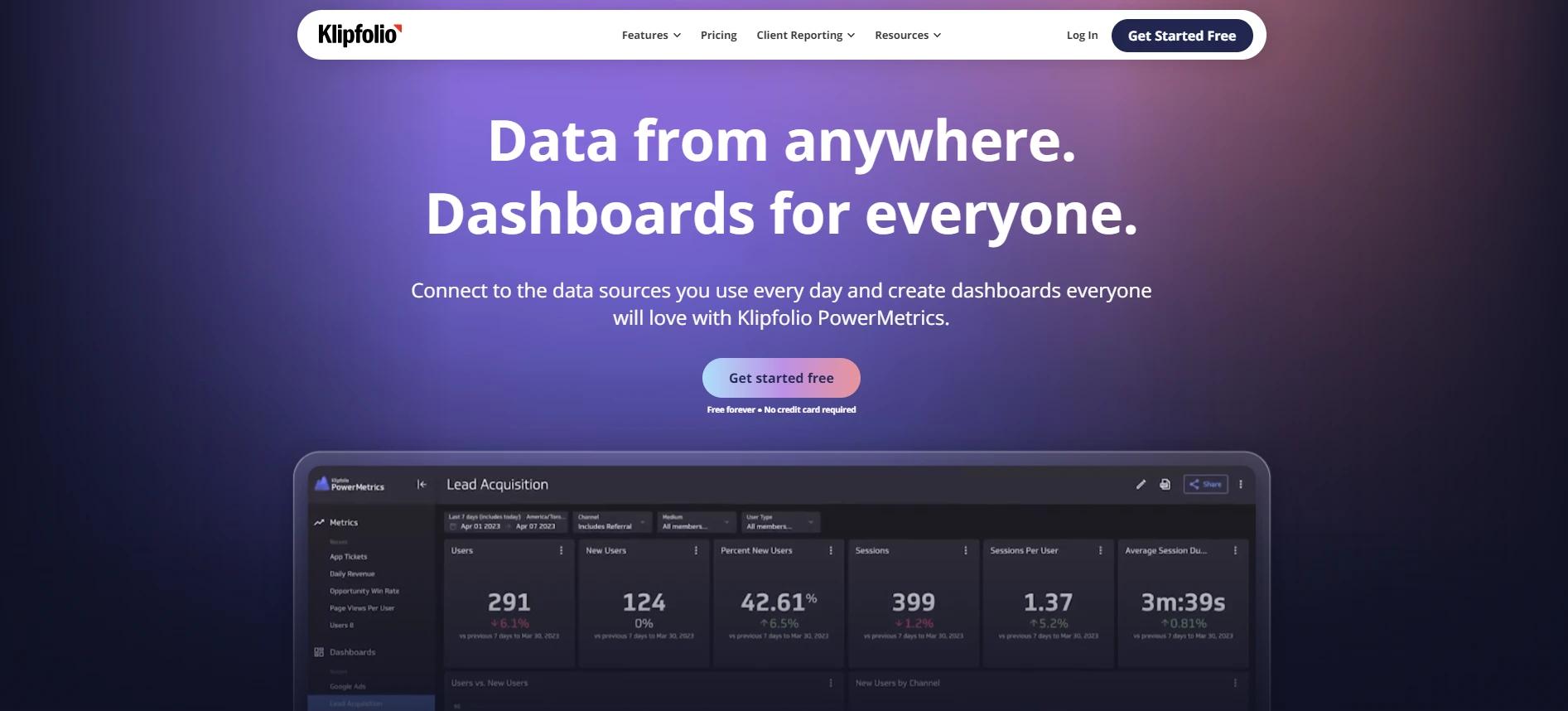 Klipfolio data analytics tool