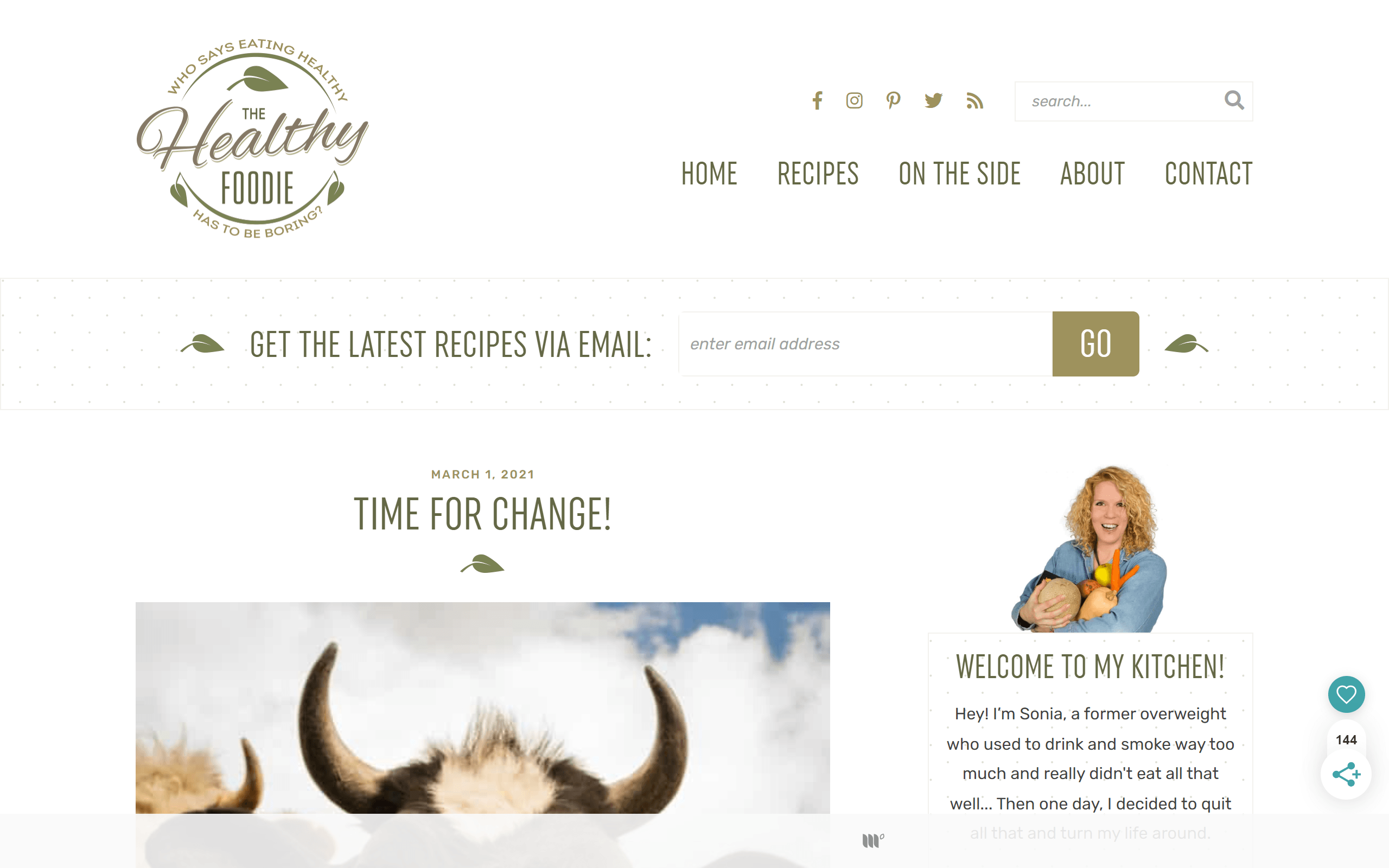 The Healthy Foodie weight loss blog