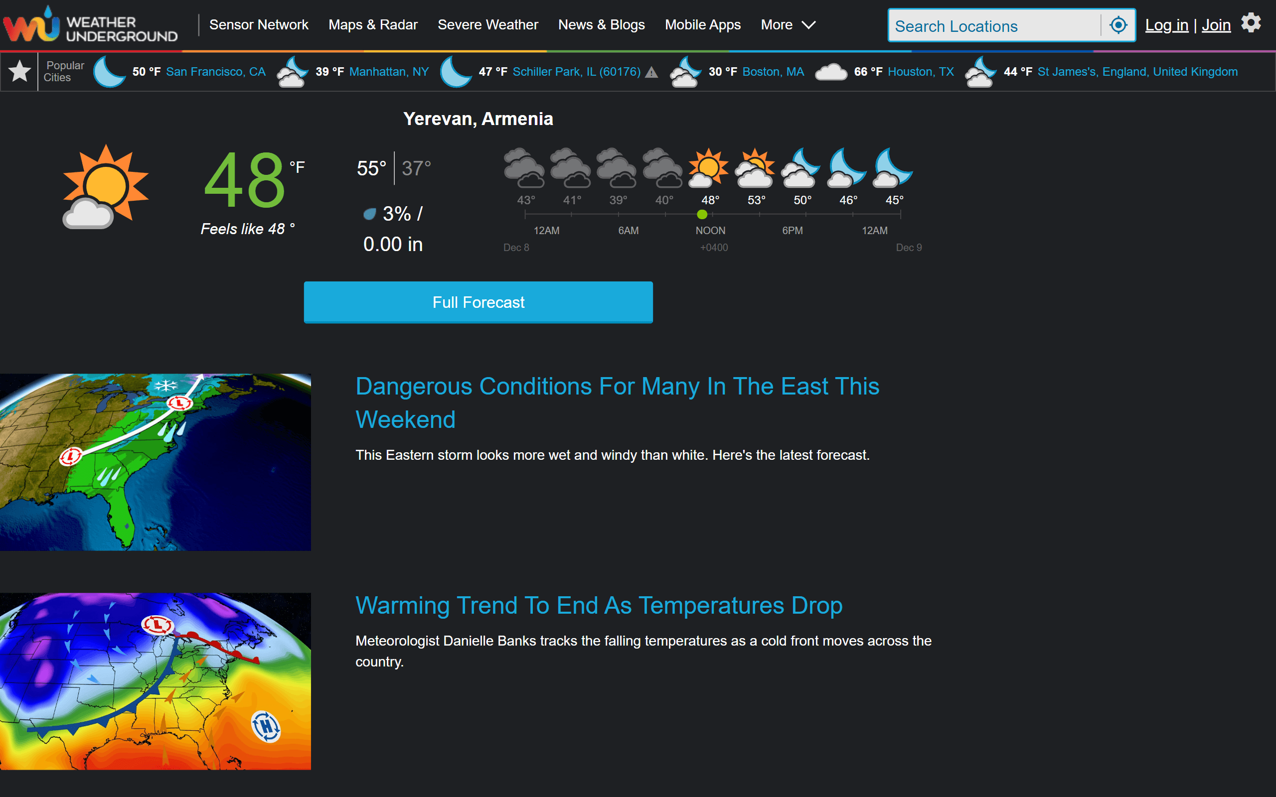 Weather Underground Weather Site